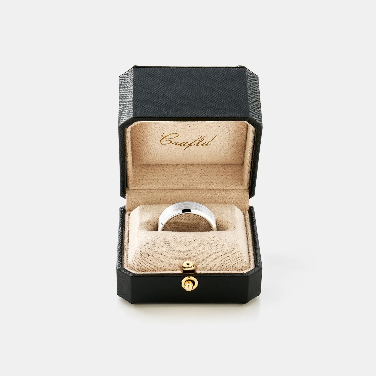 Bevelled Ring (Silver) 8mm | Sterling Silver - Image 3