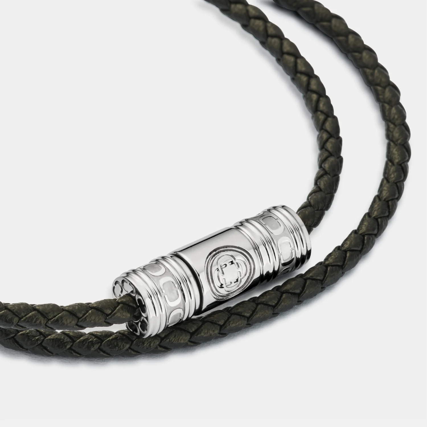 Black Leather Wrap Bracelet - Image 6