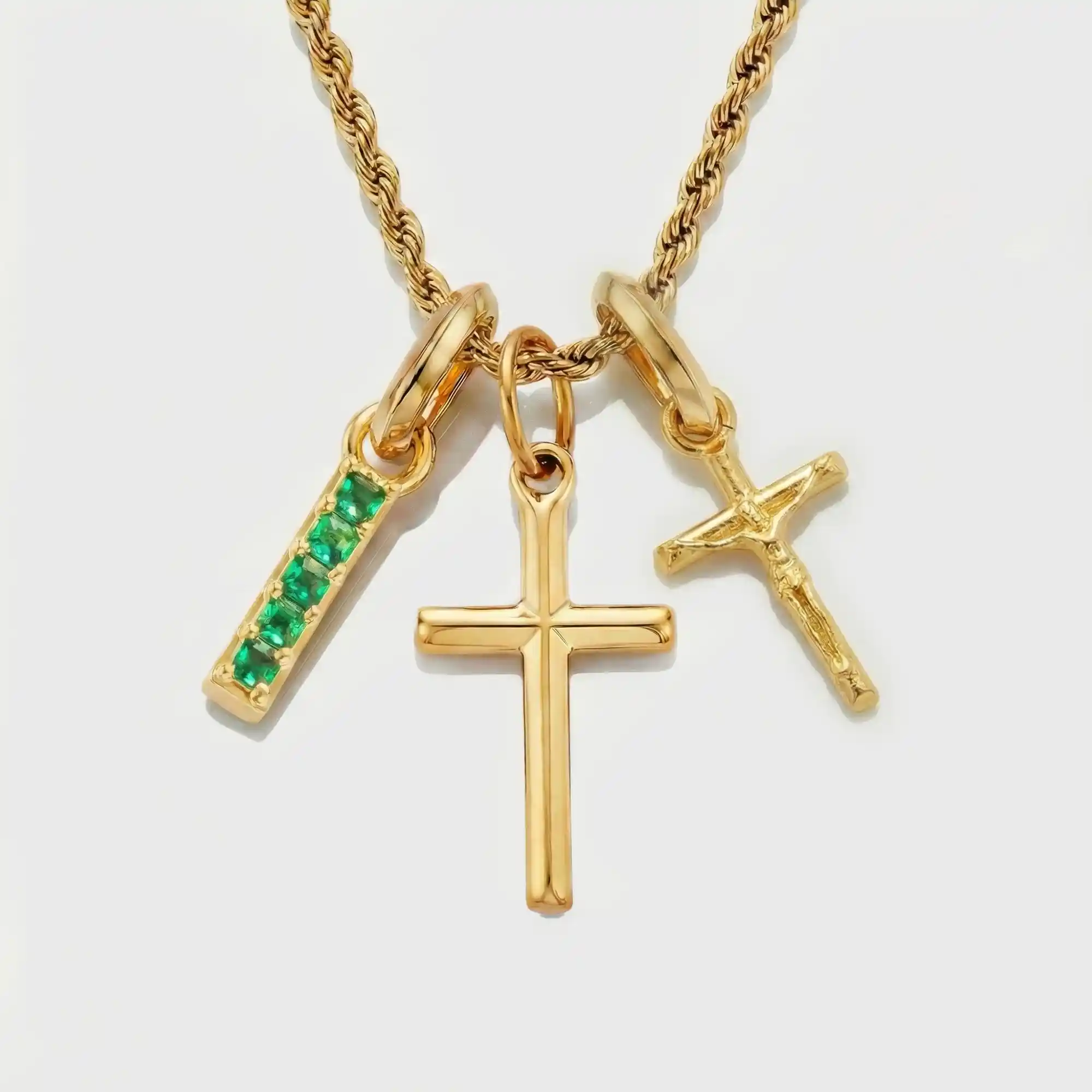 Build Your Own Pendant (Gold) | Emerald Stone - Image 40