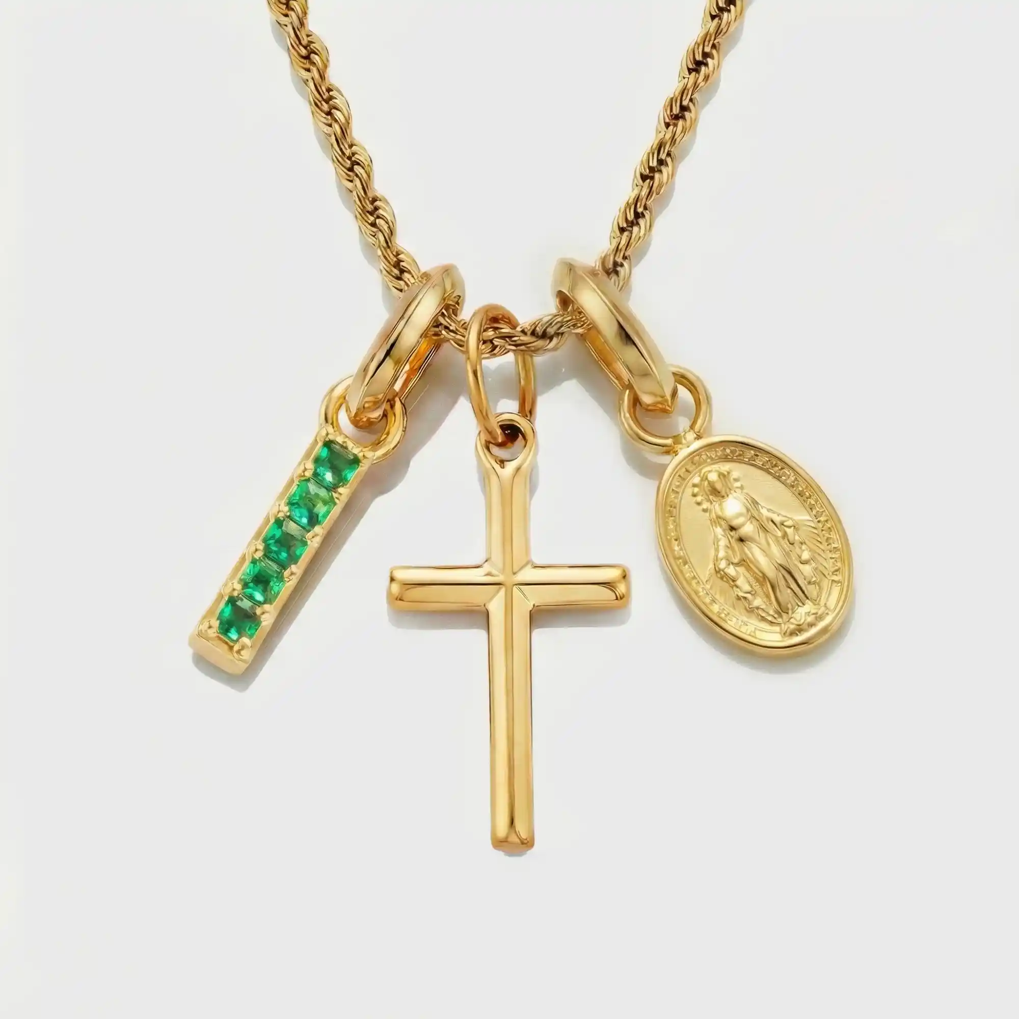 Build Your Own Pendant (Gold) | Emerald Stone - Image 42