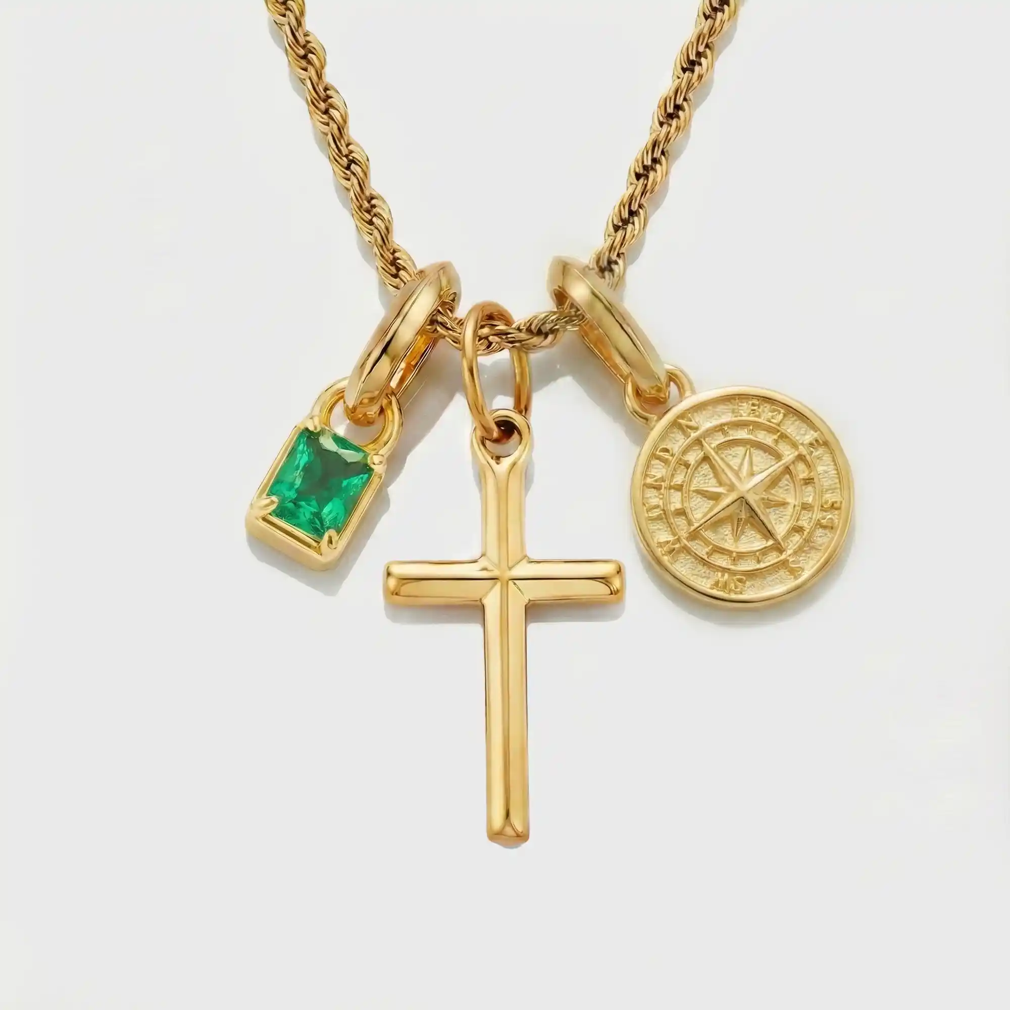 Build Your Own Pendant (Gold) | Emerald Stone - Image 49