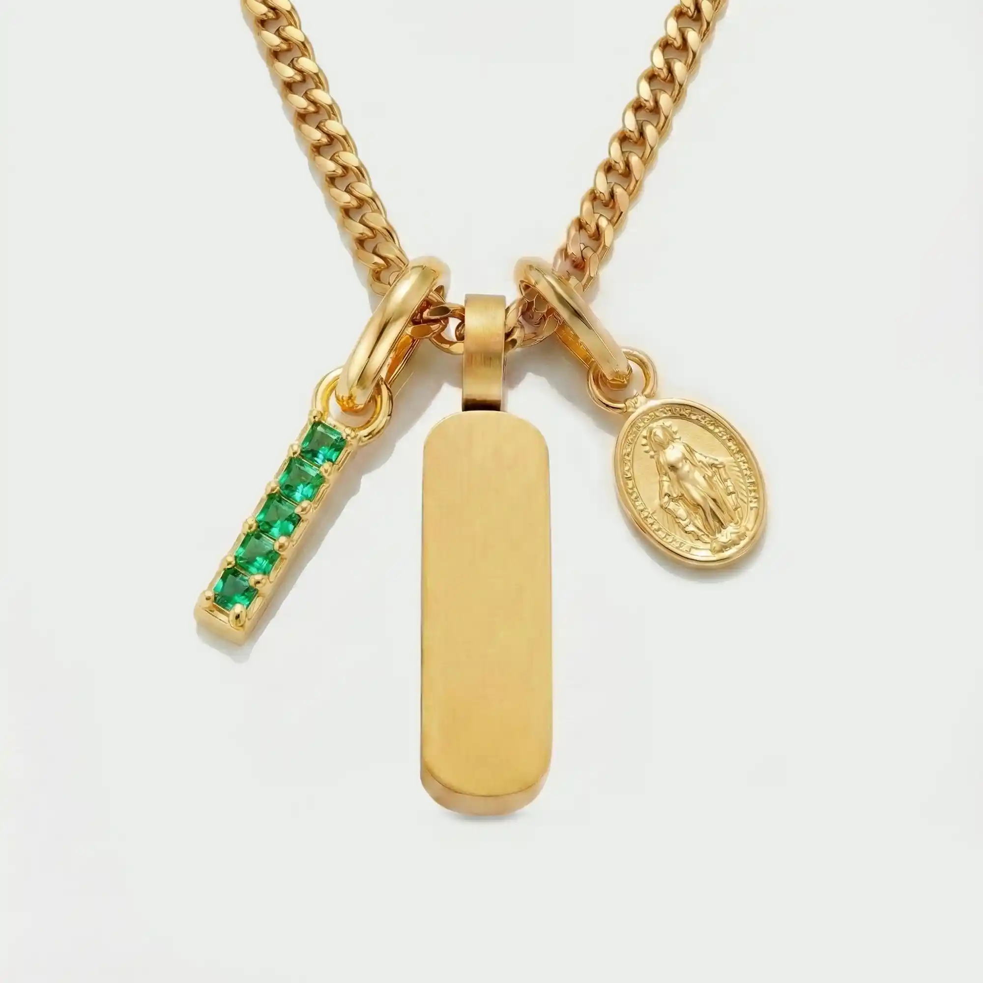 Build Your Own Pendant (Gold) | Emerald Stone - Image 60