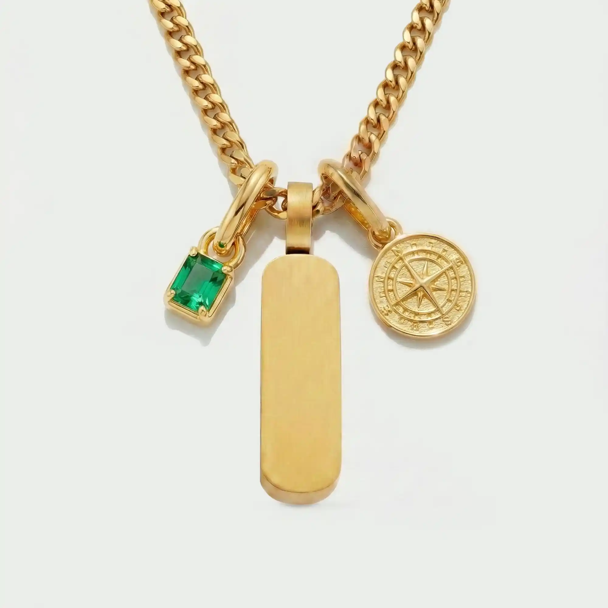 Build Your Own Pendant (Gold) | Emerald Stone - Image 67