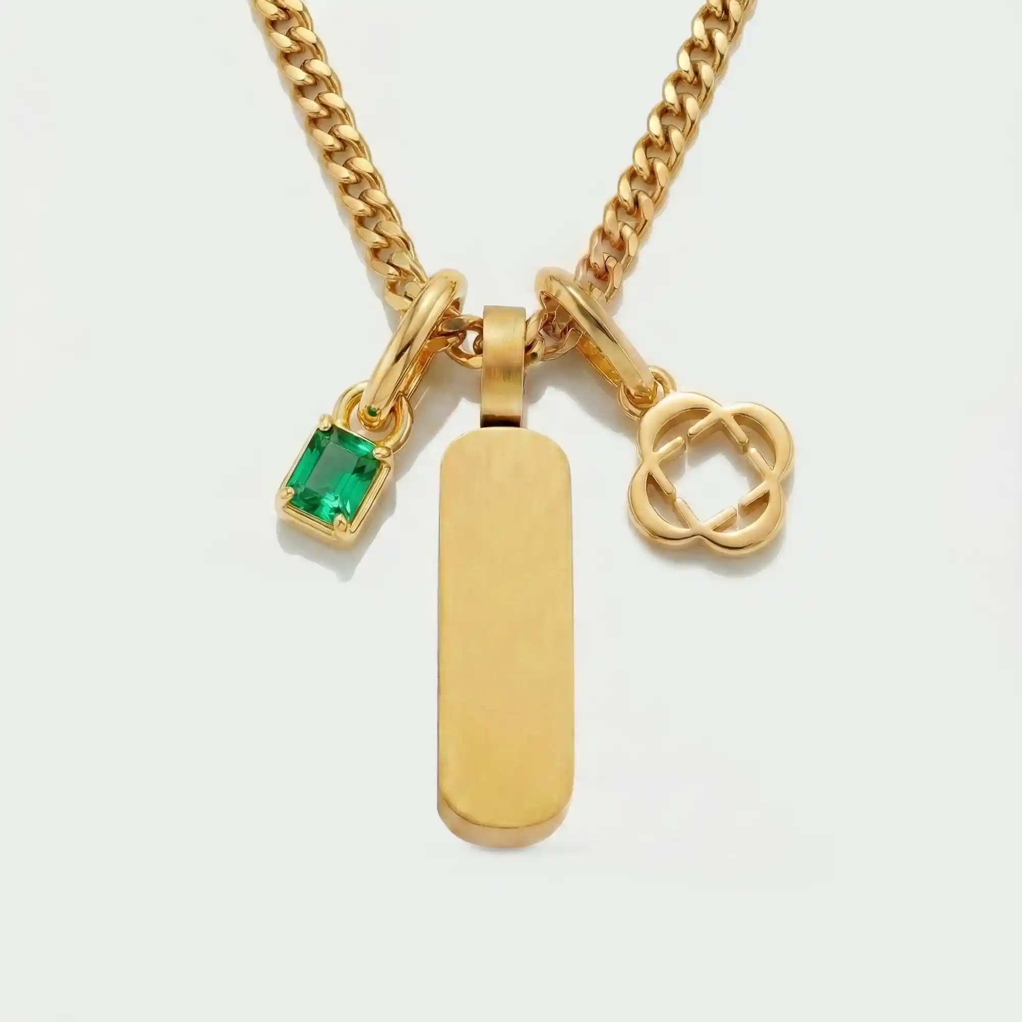 Build Your Own Pendant (Gold) | Emerald Stone - Image 68