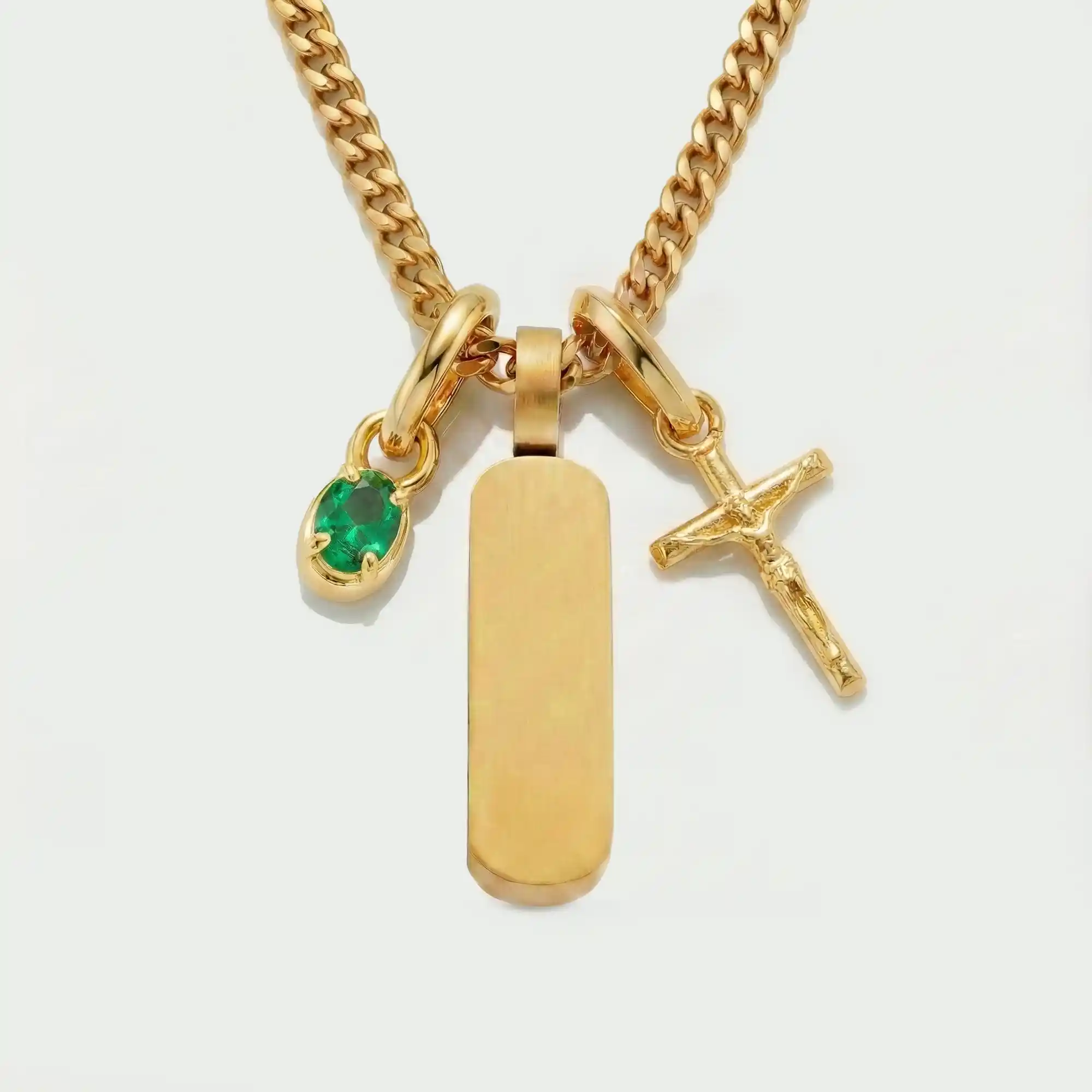 Build Your Own Pendant (Gold) | Emerald Stone - Image 70