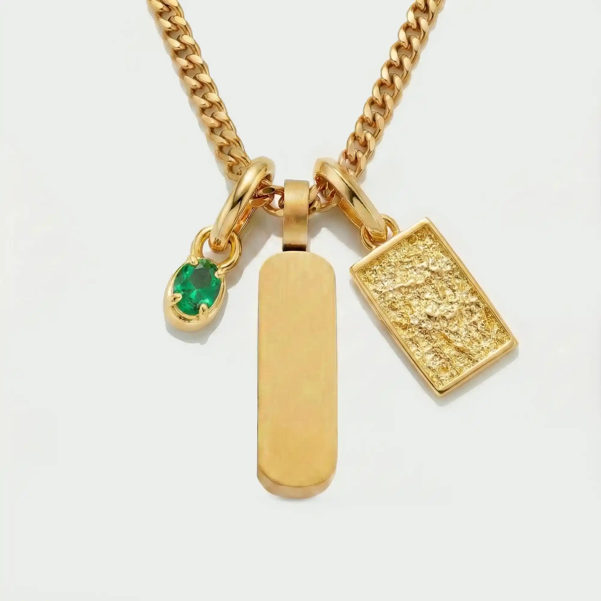 Build Your Own Pendant (Gold) | Emerald Stone - Image 71