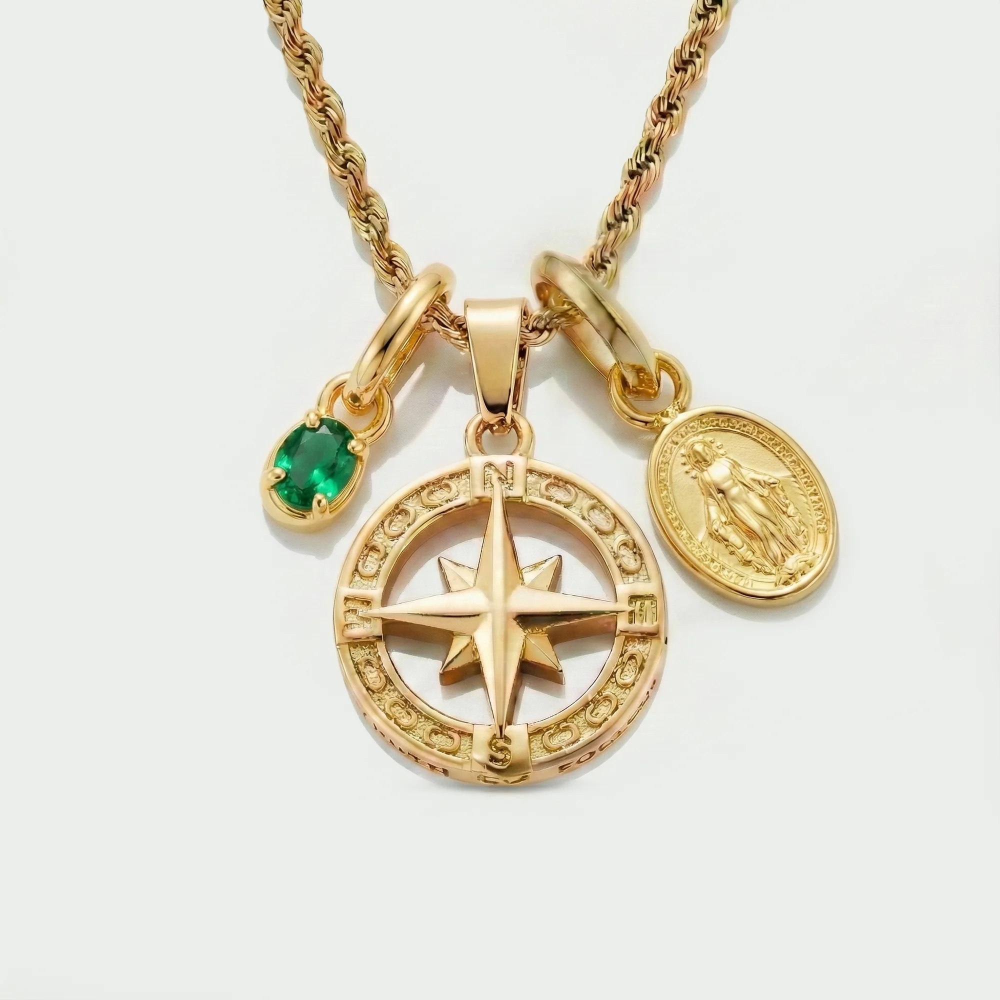 Build Your Own Pendant (Gold) | Emerald Stone - Image 89