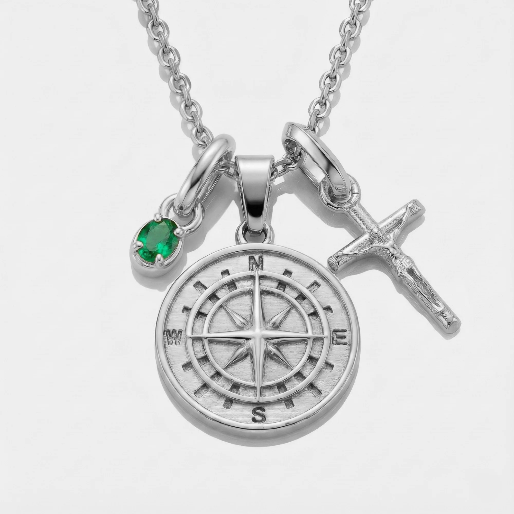 Build Your Own Pendant (Silver) | Emerald Stone - Image 16