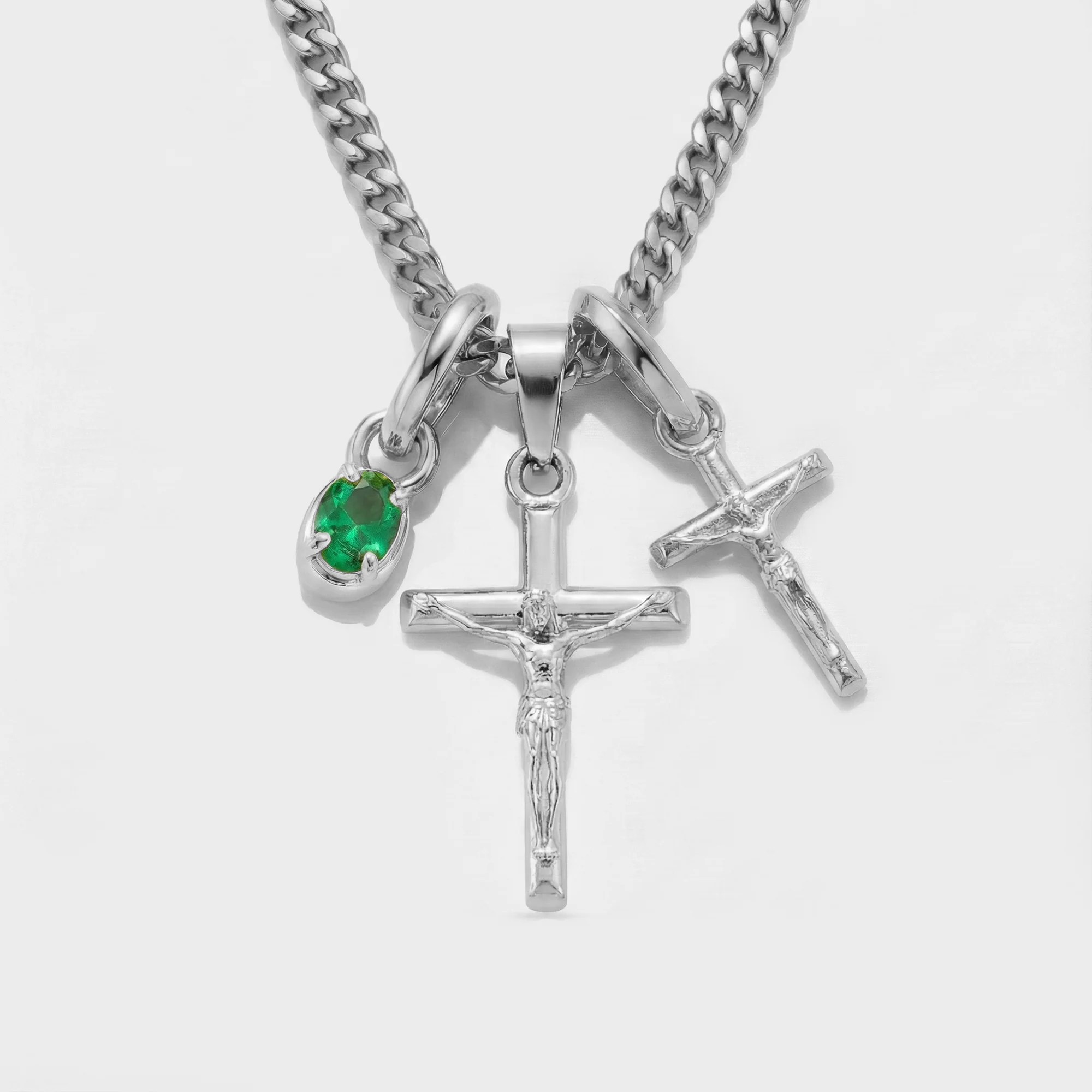 Build Your Own Pendant (Silver) | Emerald Stone - Image 33