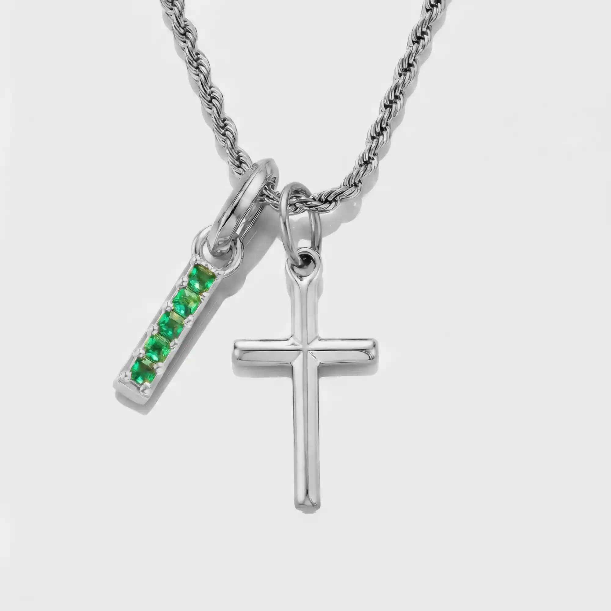 Build Your Own Pendant (Silver) | Emerald Stone - Image 38