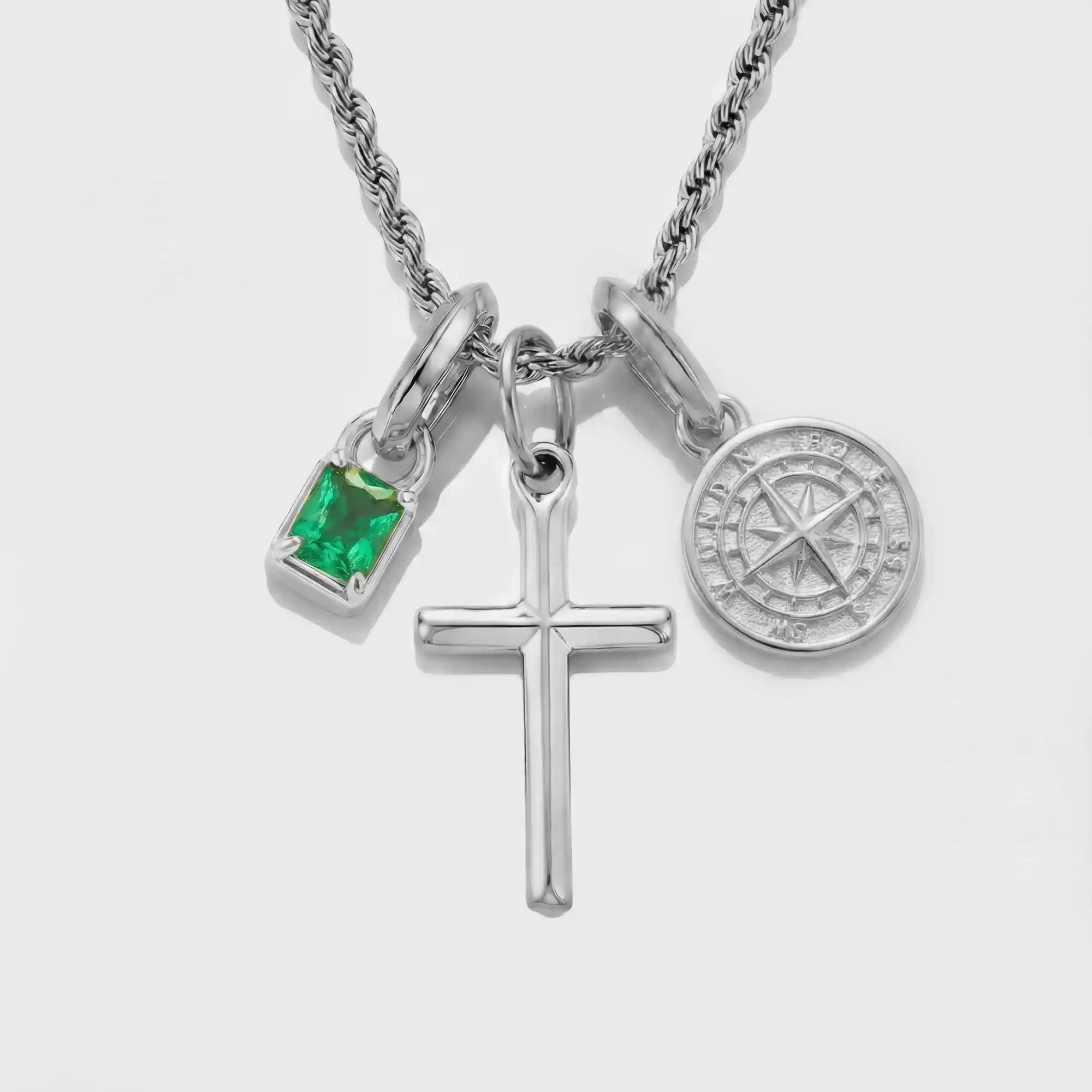 Build Your Own Pendant (Silver) | Emerald Stone - Image 48