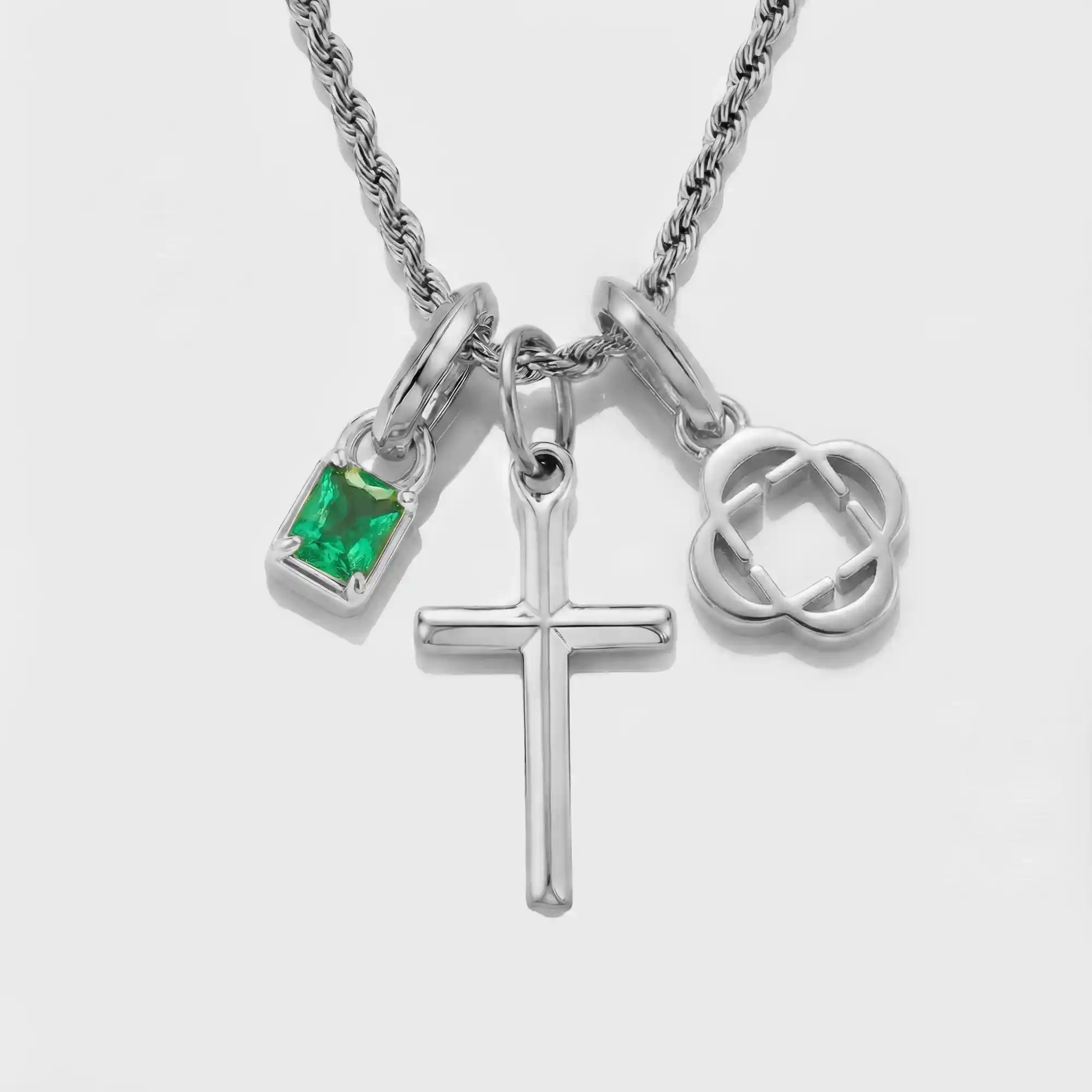 Build Your Own Pendant (Silver) | Emerald Stone - Image 49