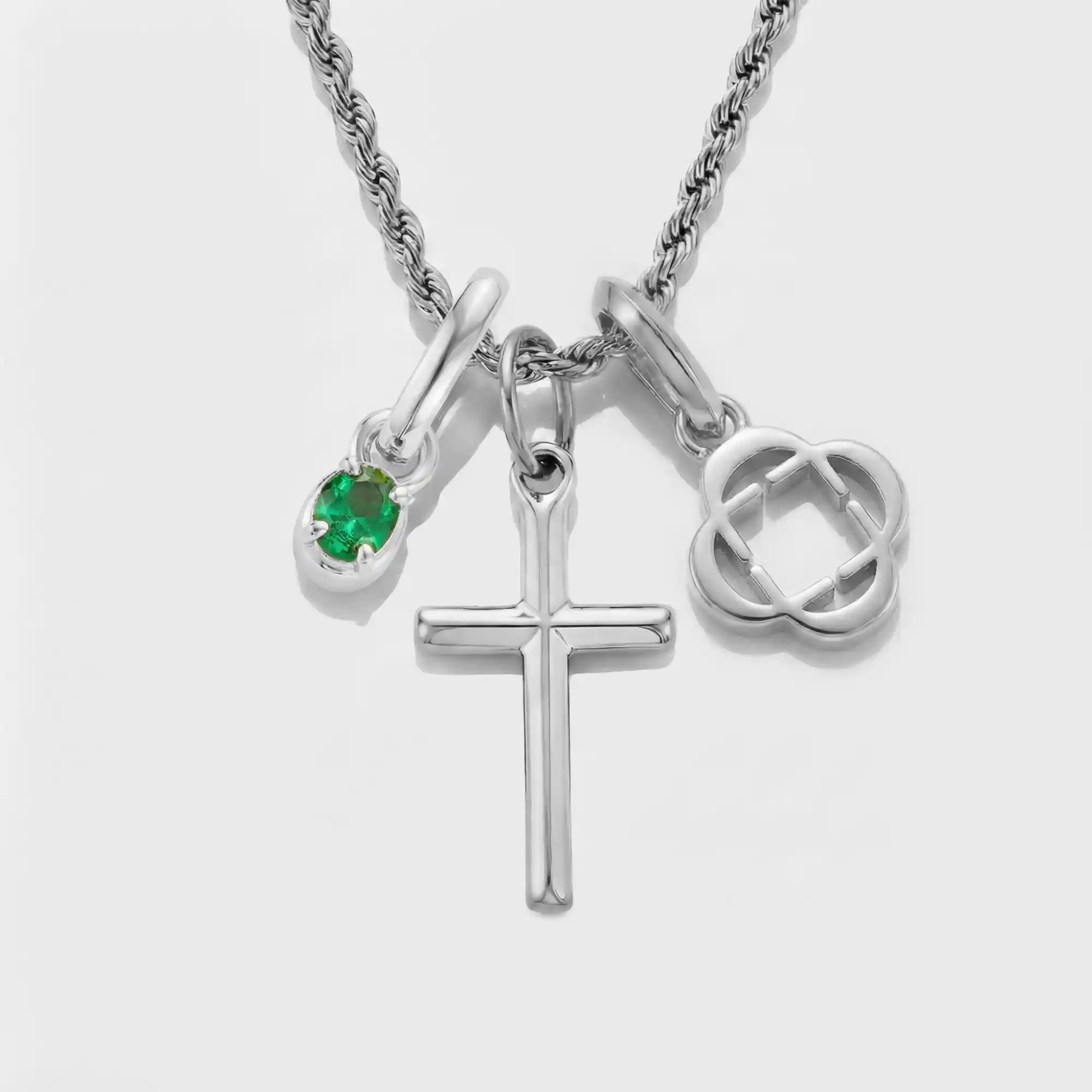 Build Your Own Pendant (Silver) | Emerald Stone - Image 55