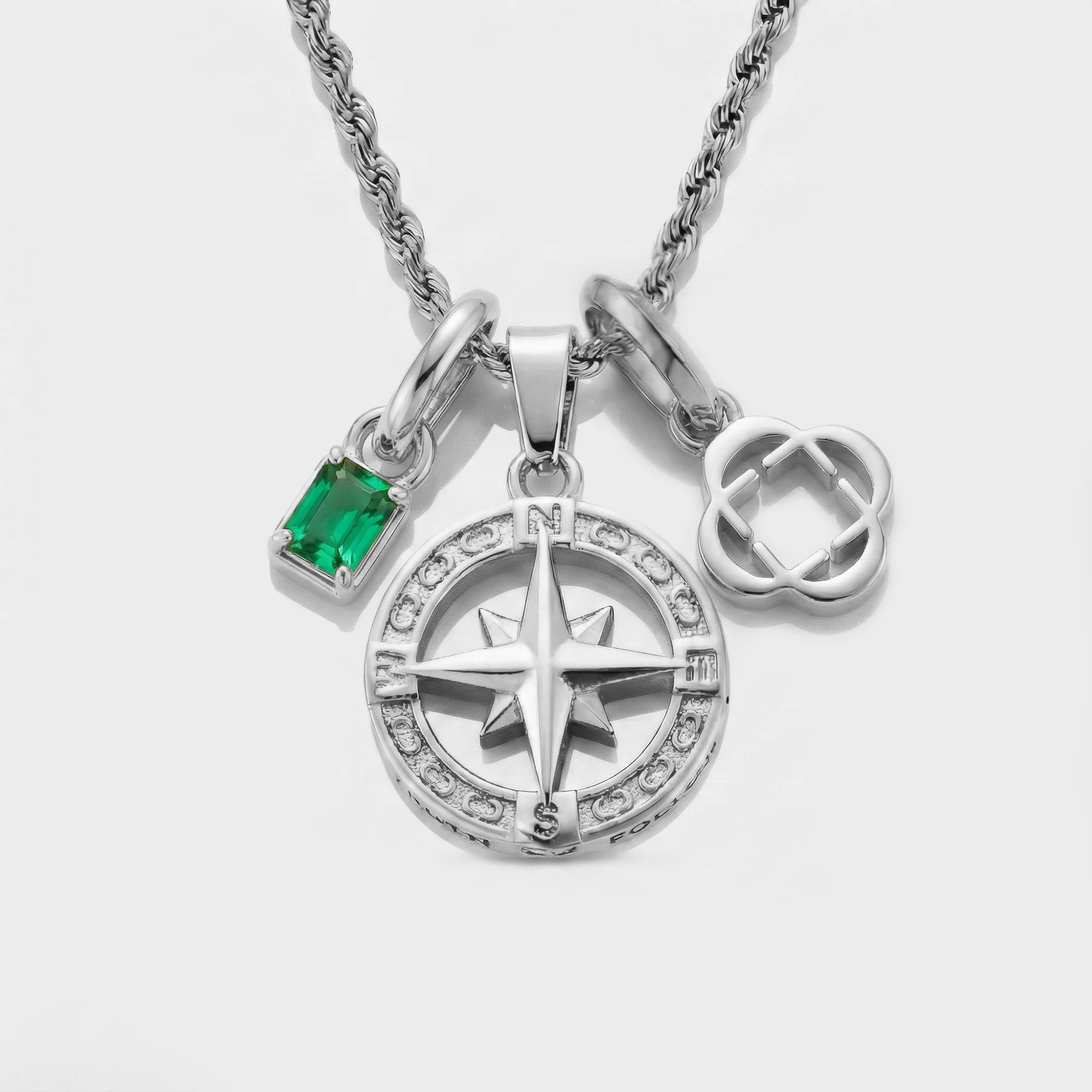 Build Your Own Pendant (Silver) | Emerald Stone - Image 84