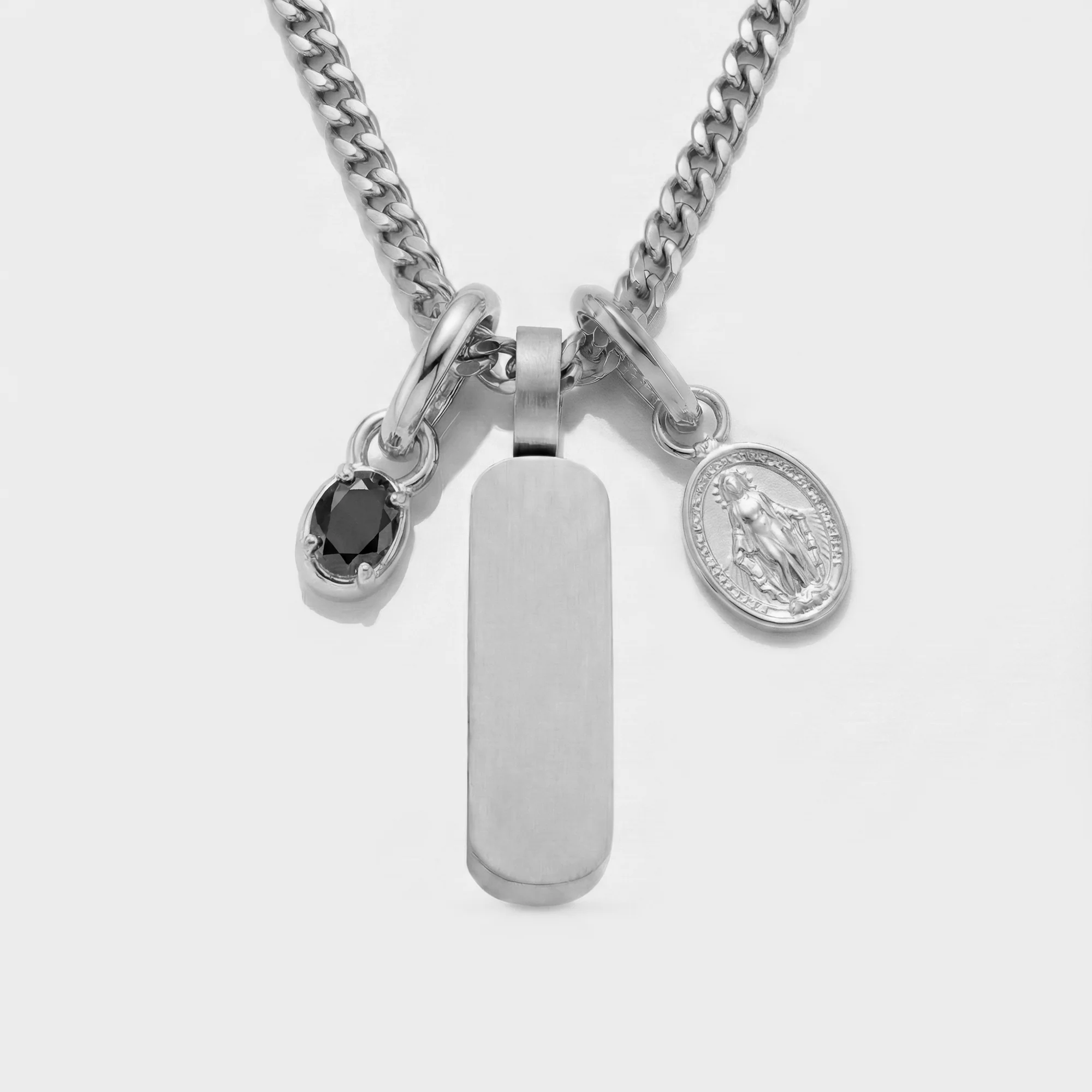 Build Your Own Pendant (Silver) | Onyx Stone - Image 70
