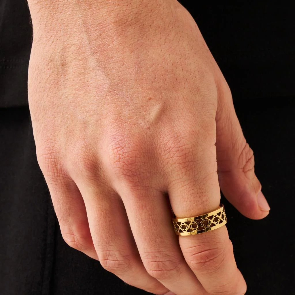 Clover Band Ring (Gold) - Image 2