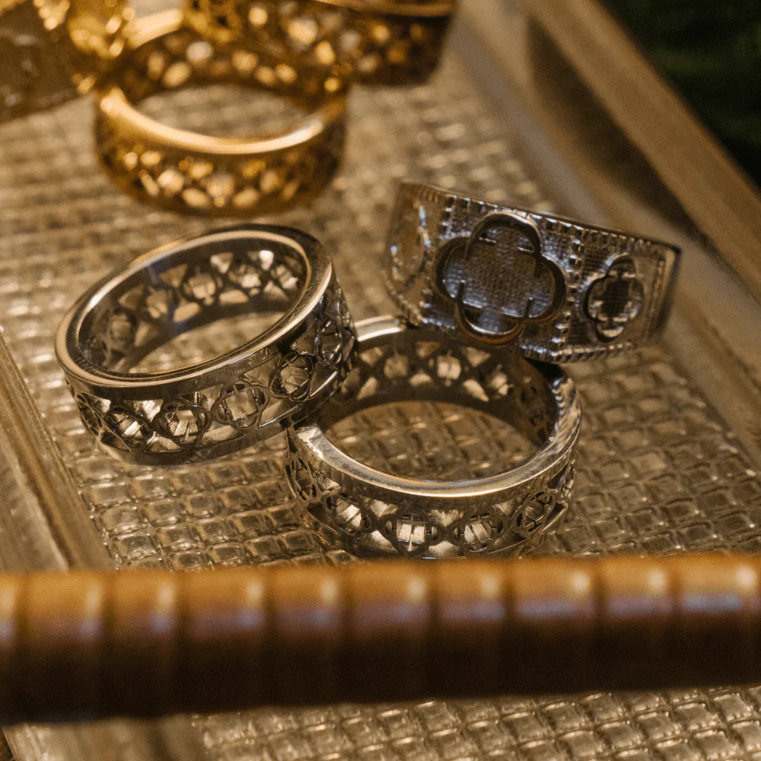 Clover Band Ring (Silver) - Image 4