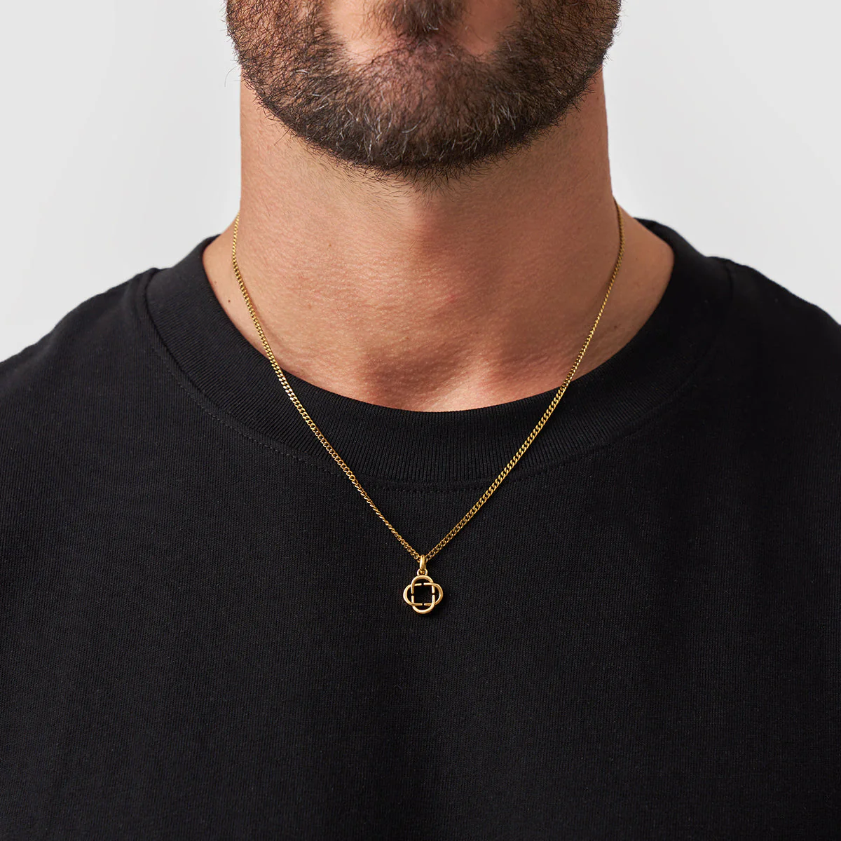 Clover Logo Pendant (Gold) - Image 2