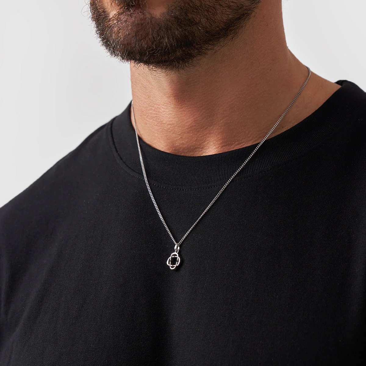 Clover Logo Pendant (Silver) - Image 3