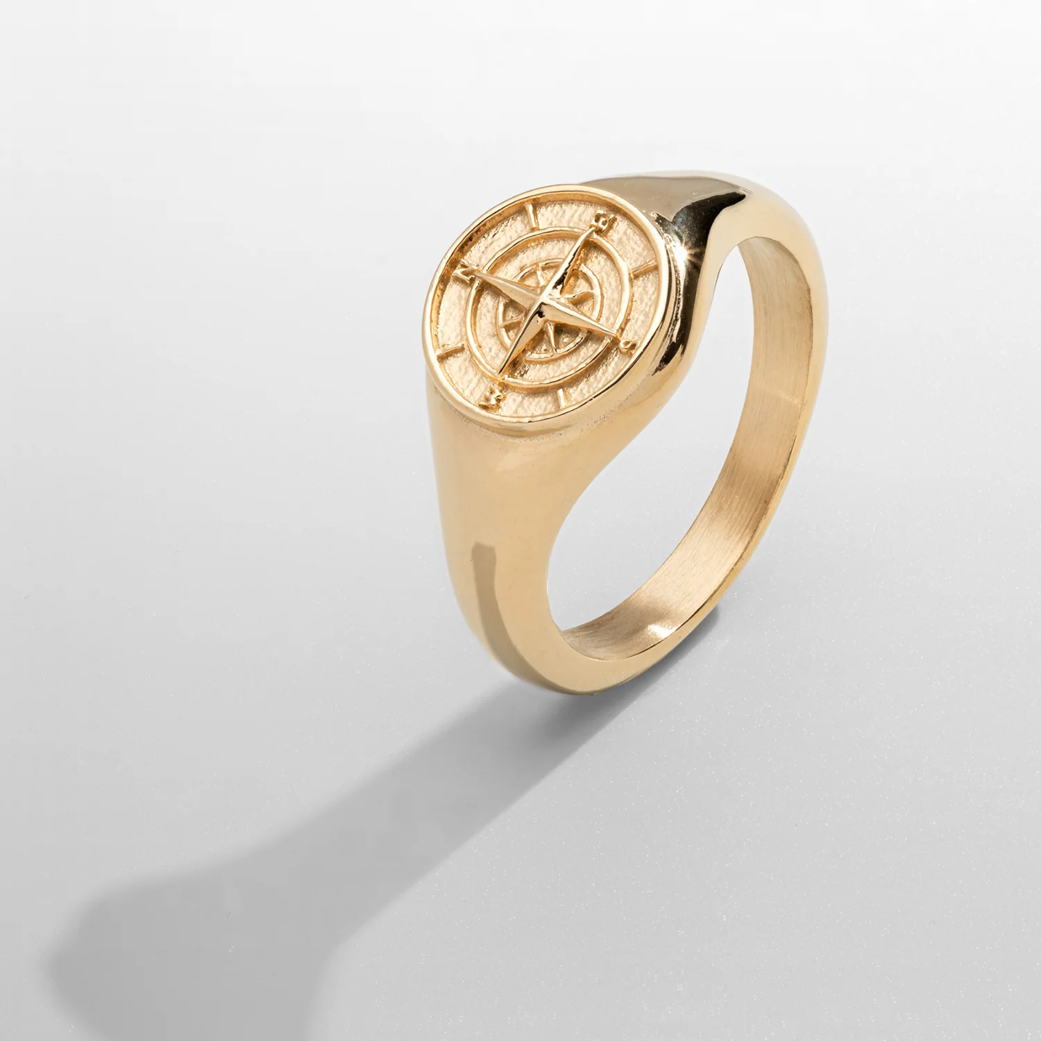 Compass Signet Ring (Gold) - Image 5