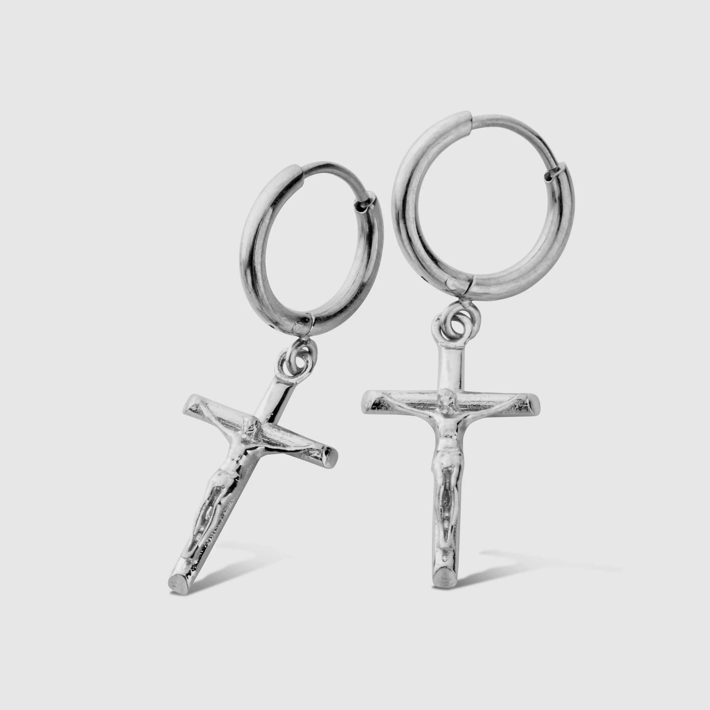 Crucifix Earring (Silver) - Image 3