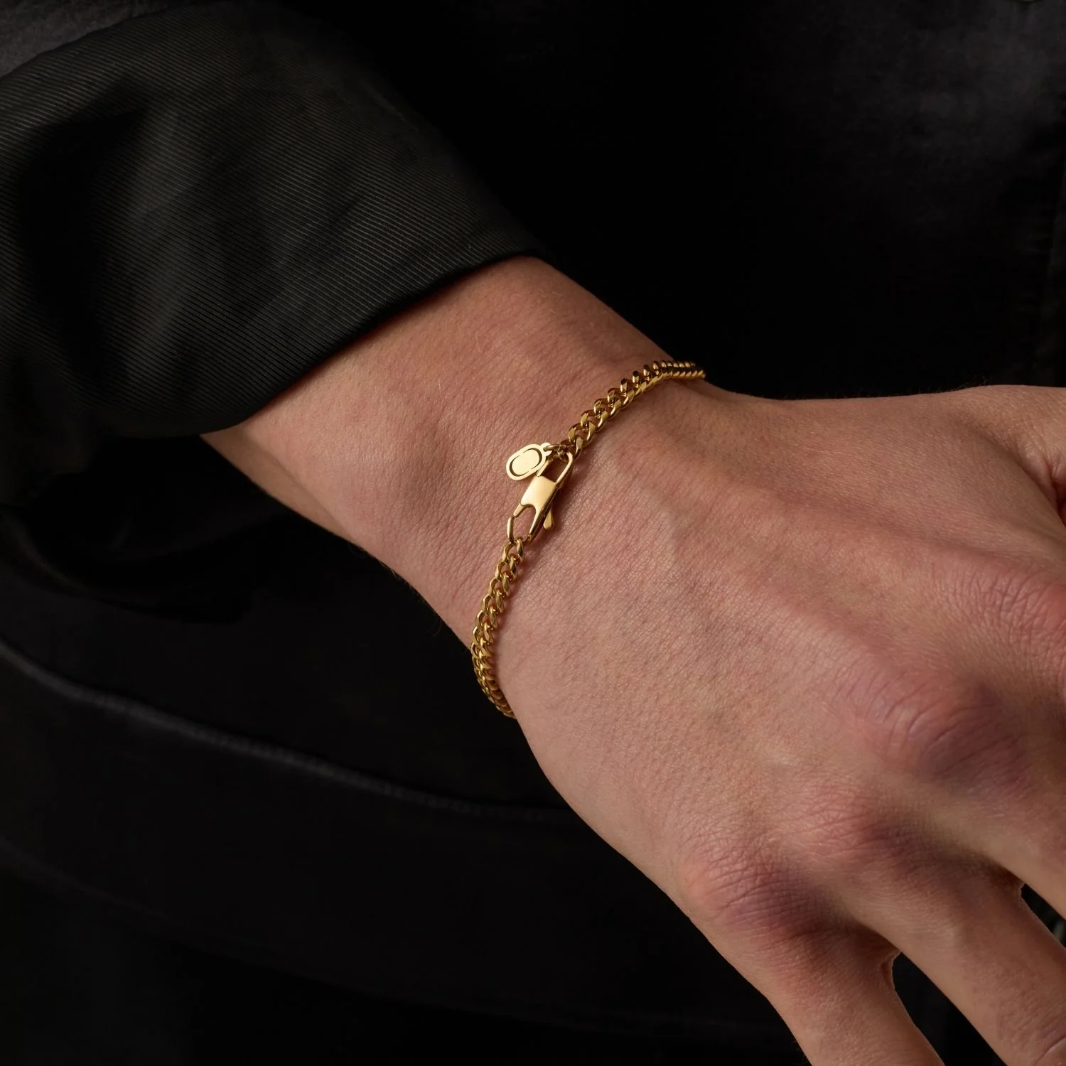 Cuban Bracelet (Gold) 4mm - Image 4