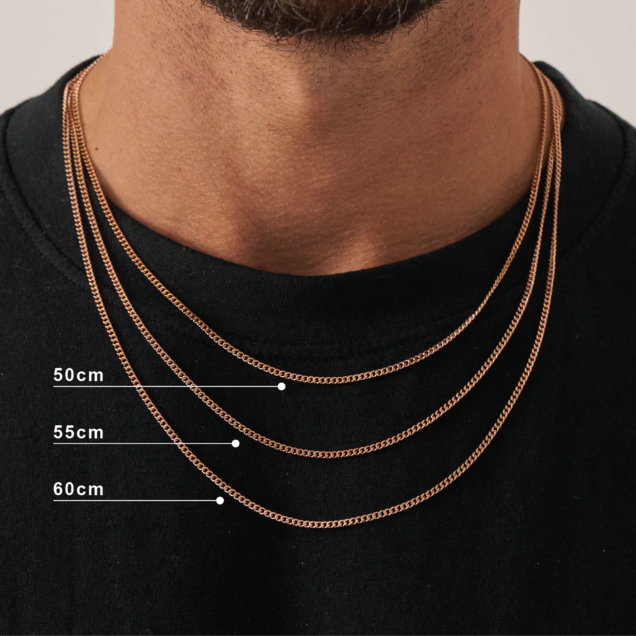 Cuban (Rose Gold) 2mm - Image 4