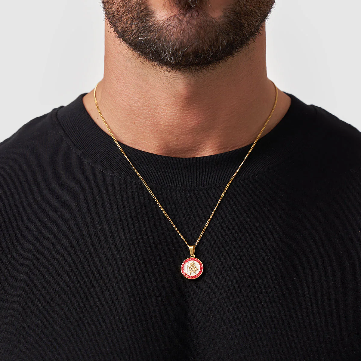 Enamel Saint Christopher (Gold) - Image 2