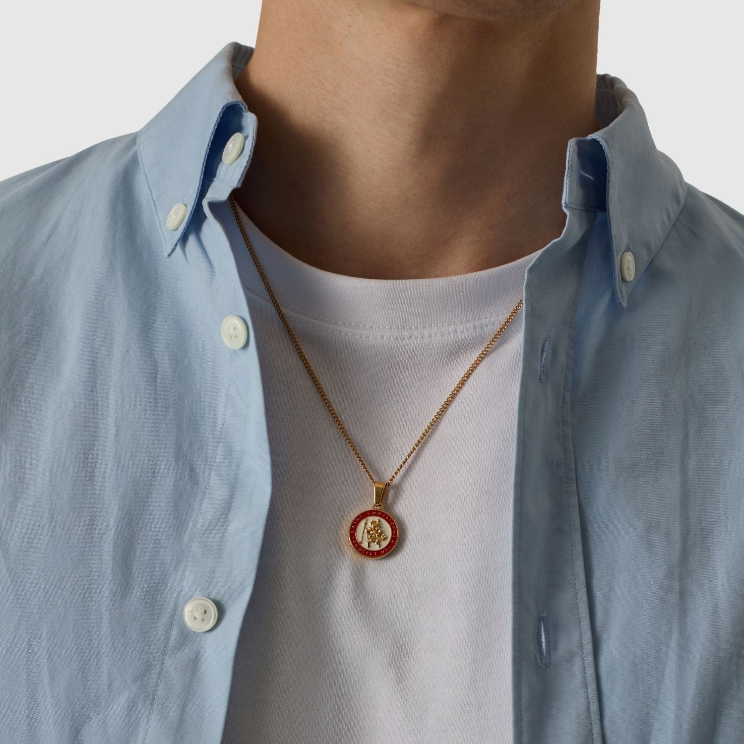 Enamel Saint Christopher (Gold) - Image 8