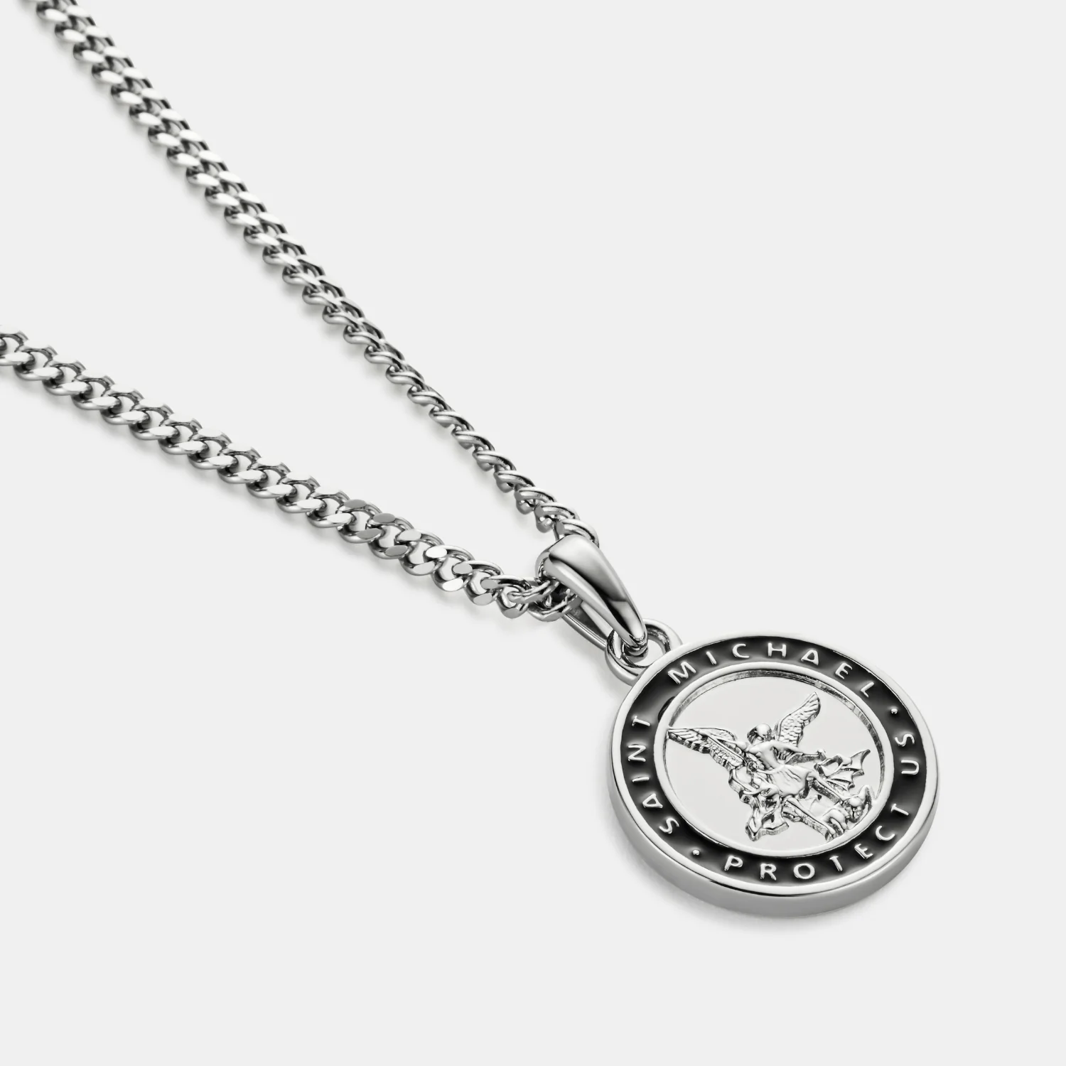 Enamel St Michael (Silver) - Image 5