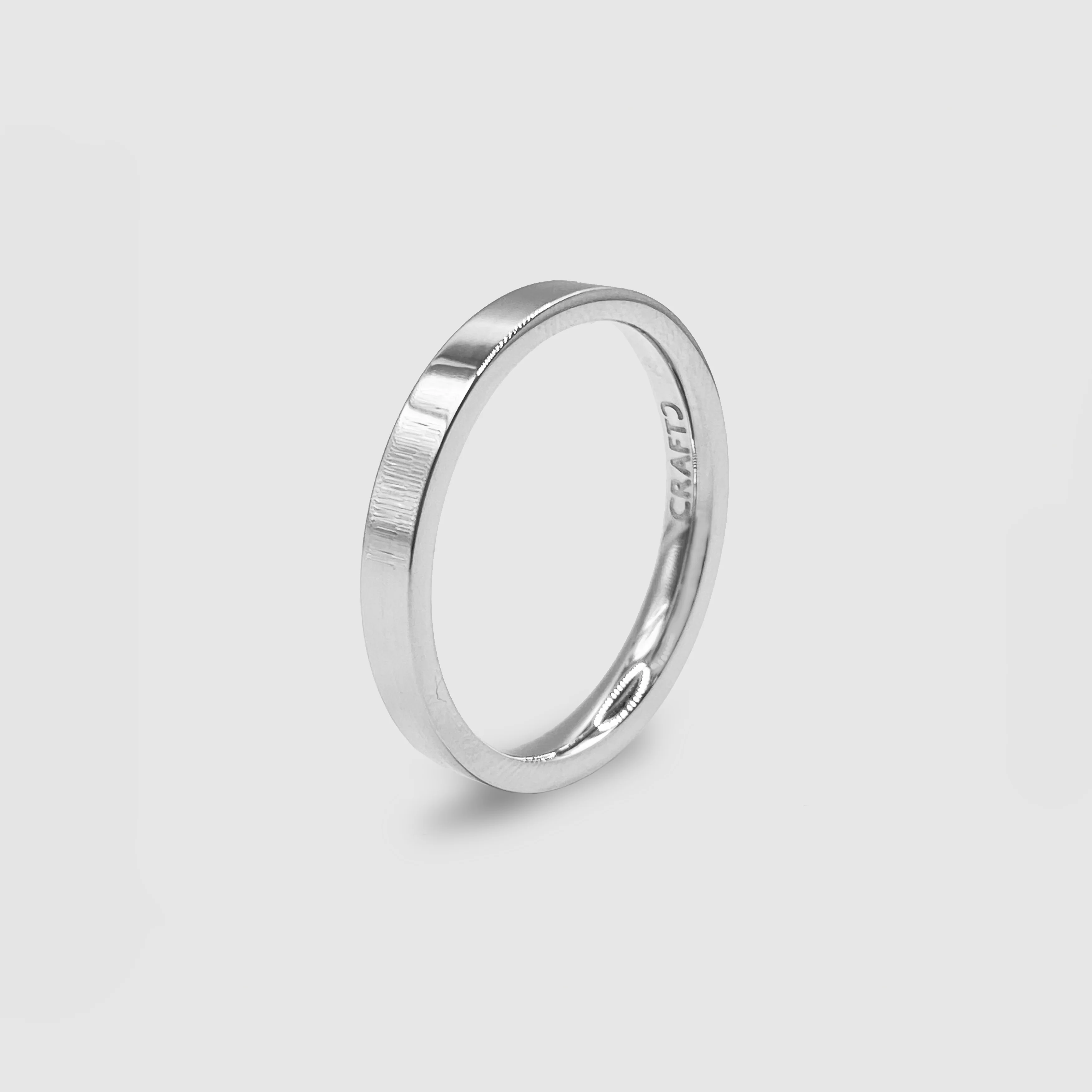 Flat Band Ring (Silver) 3mm - Image 4