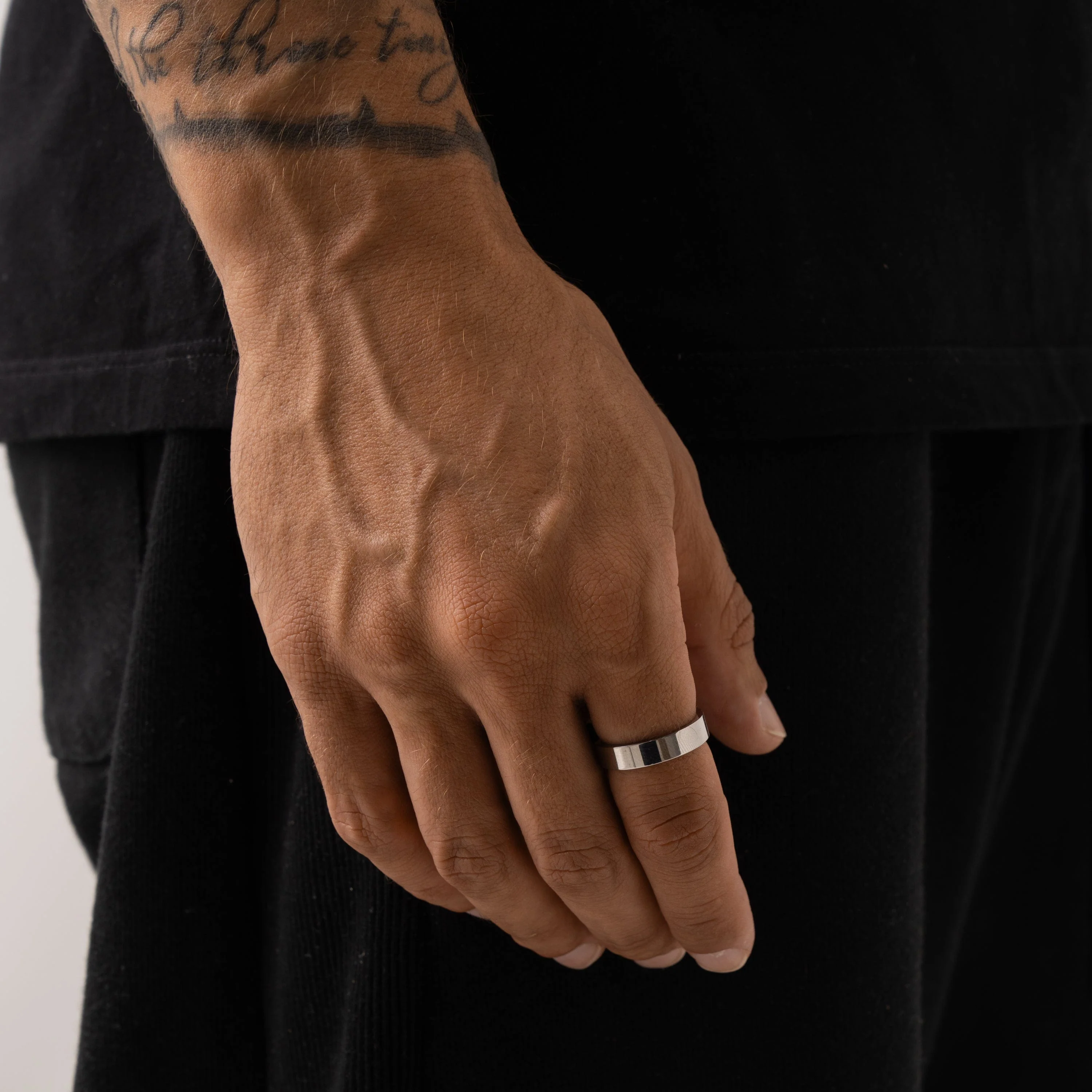 Flat Band Ring (Silver) 5mm - Image 2