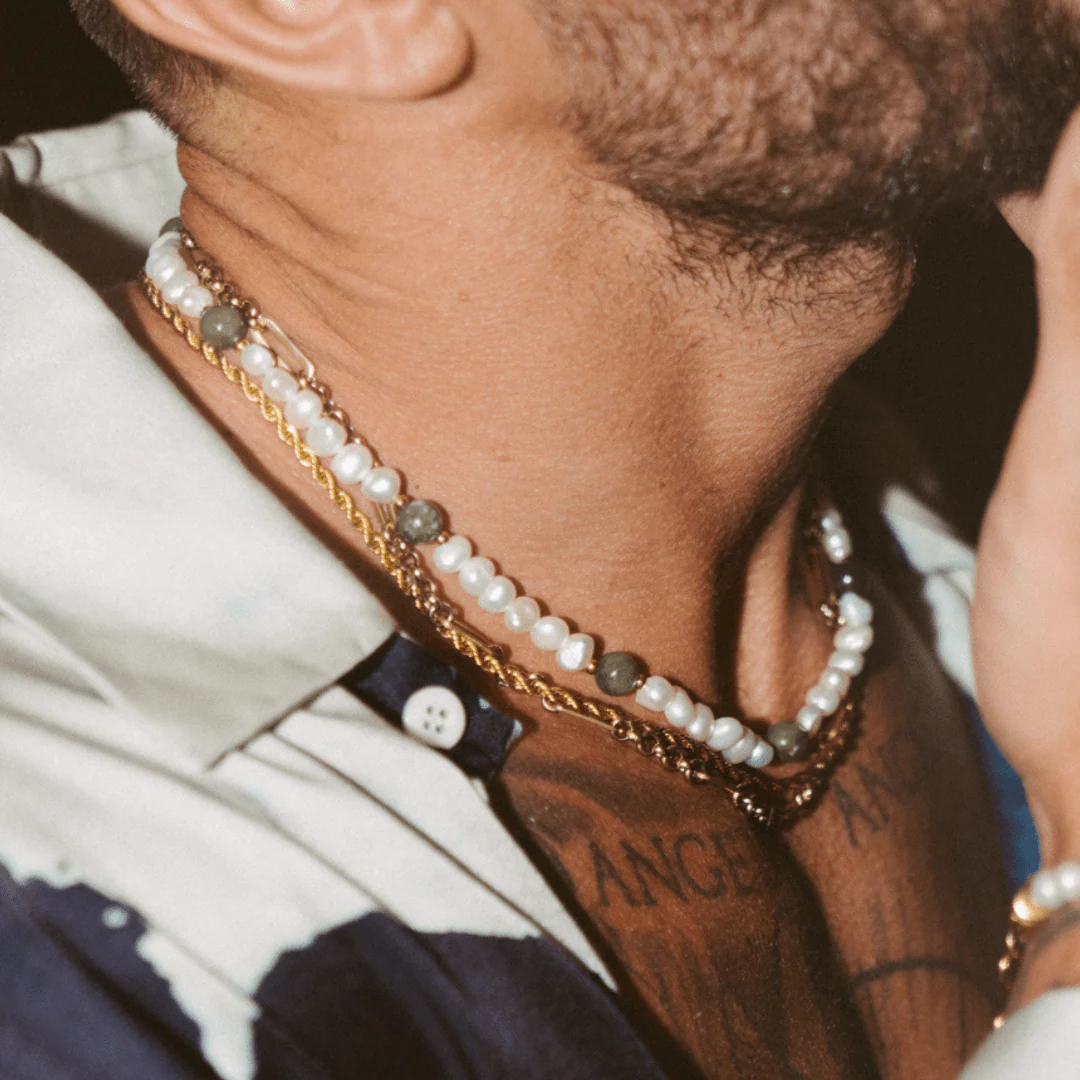 Forest Green - Real Pearl Necklace - Image 6