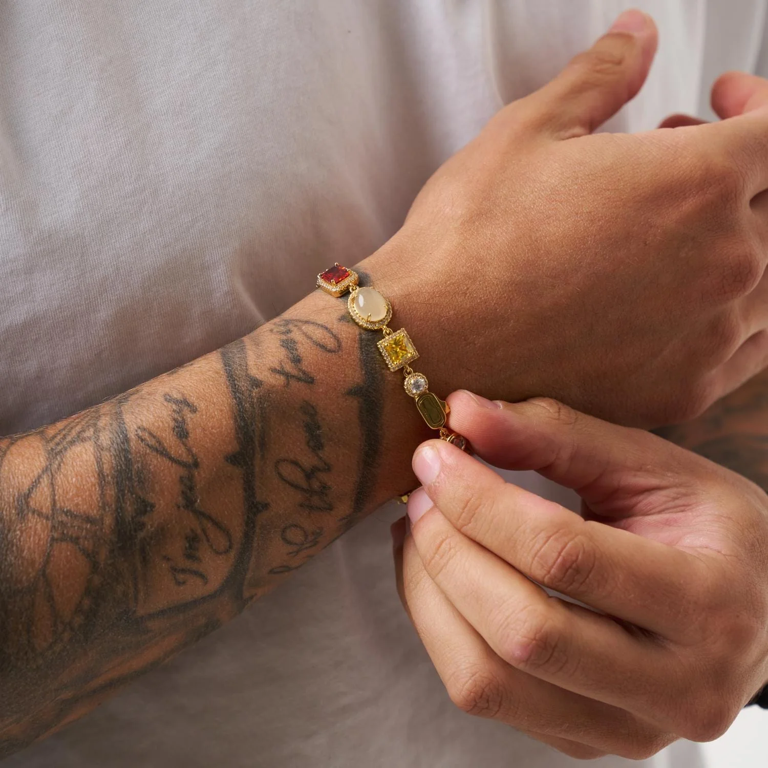 Gemstone Bracelet (Gold) - Image 4
