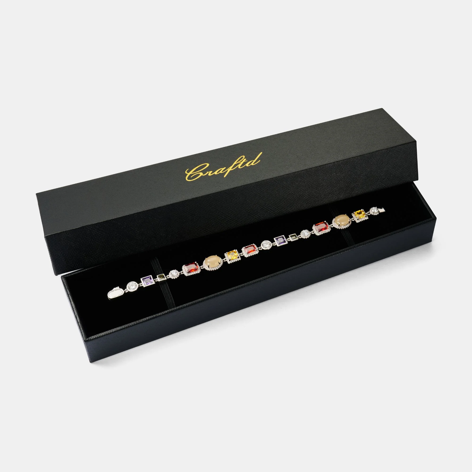 Gemstone Bracelet (Silver) - Image 6