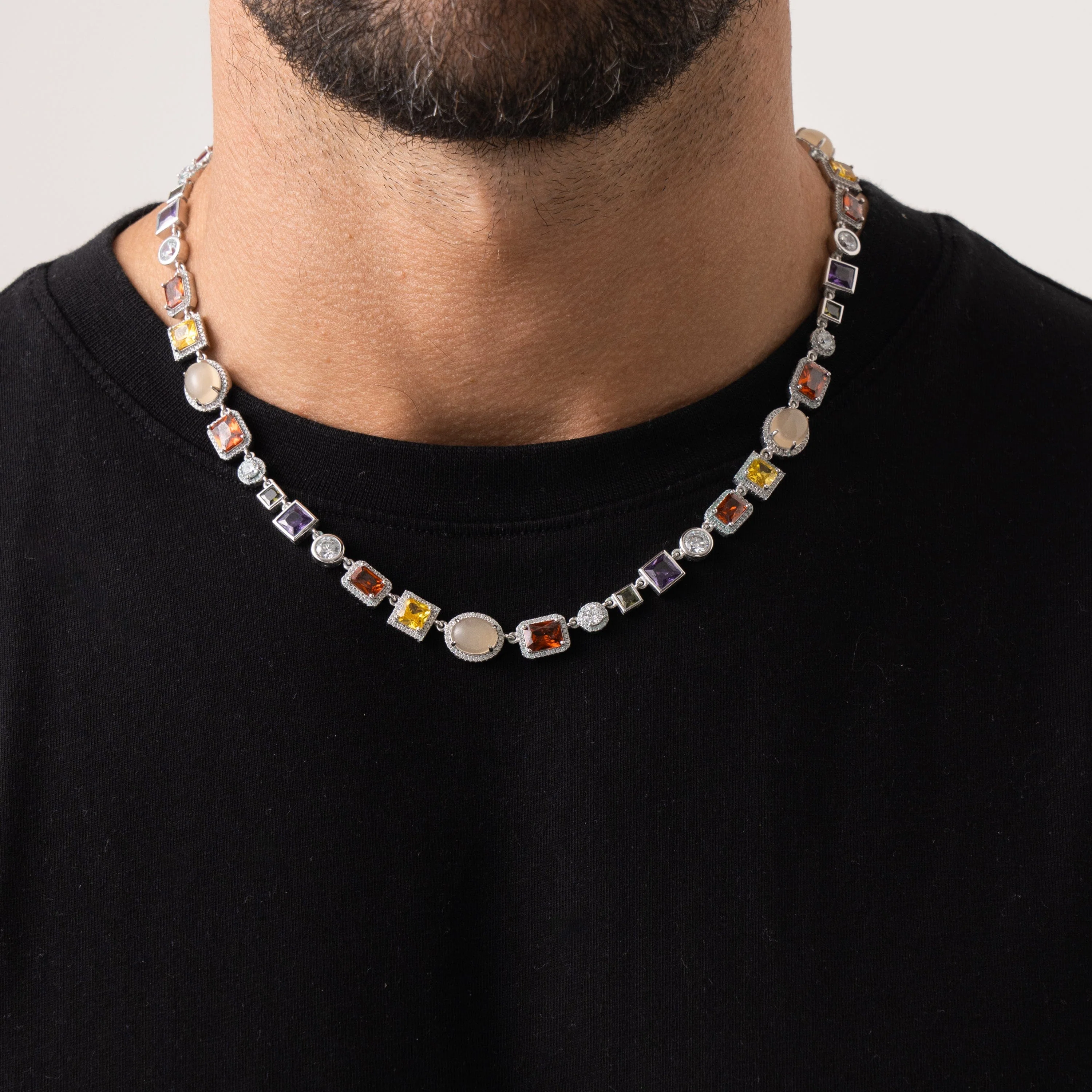 Gemstone Necklace (Silver) - Image 2