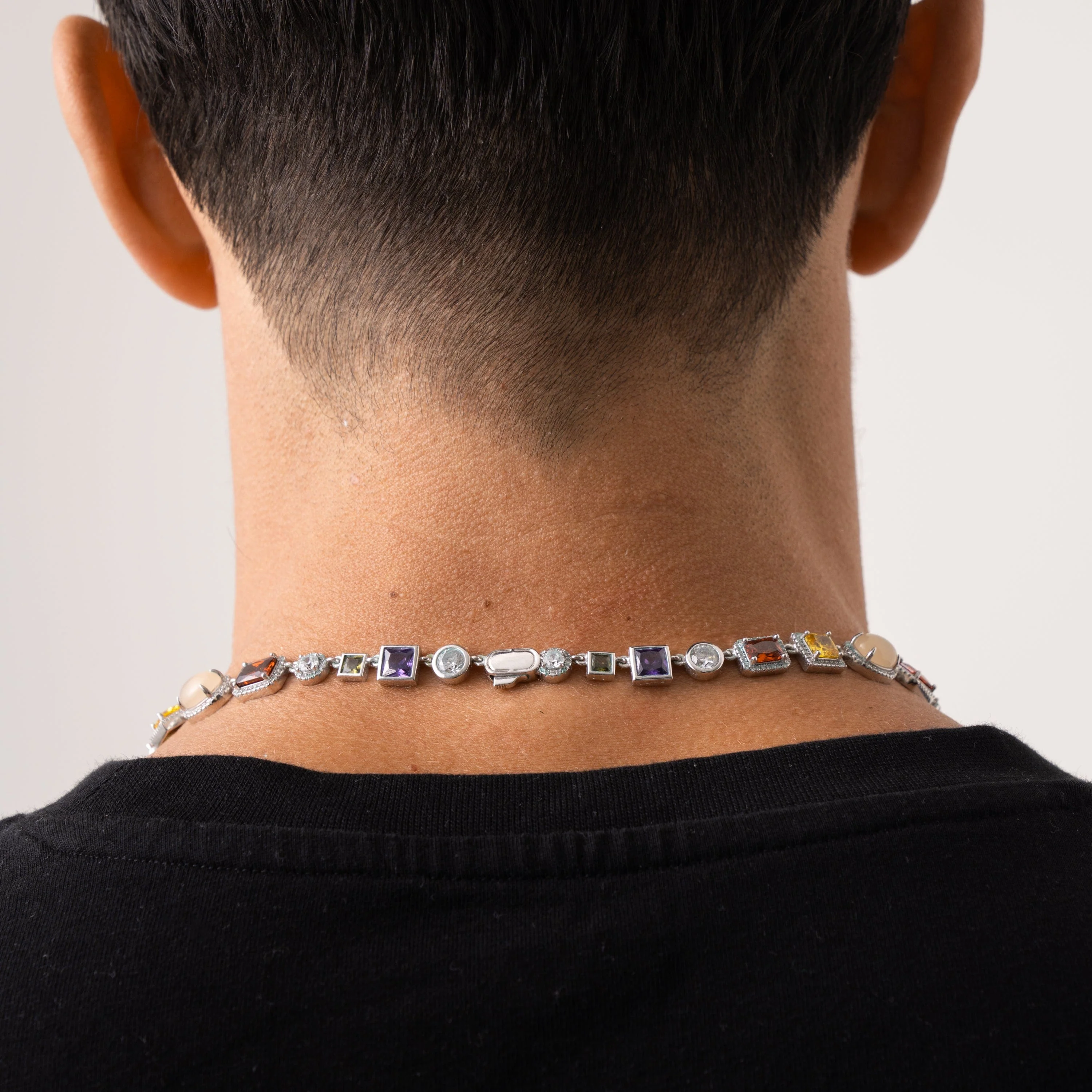 Gemstone Necklace (Silver) - Image 8