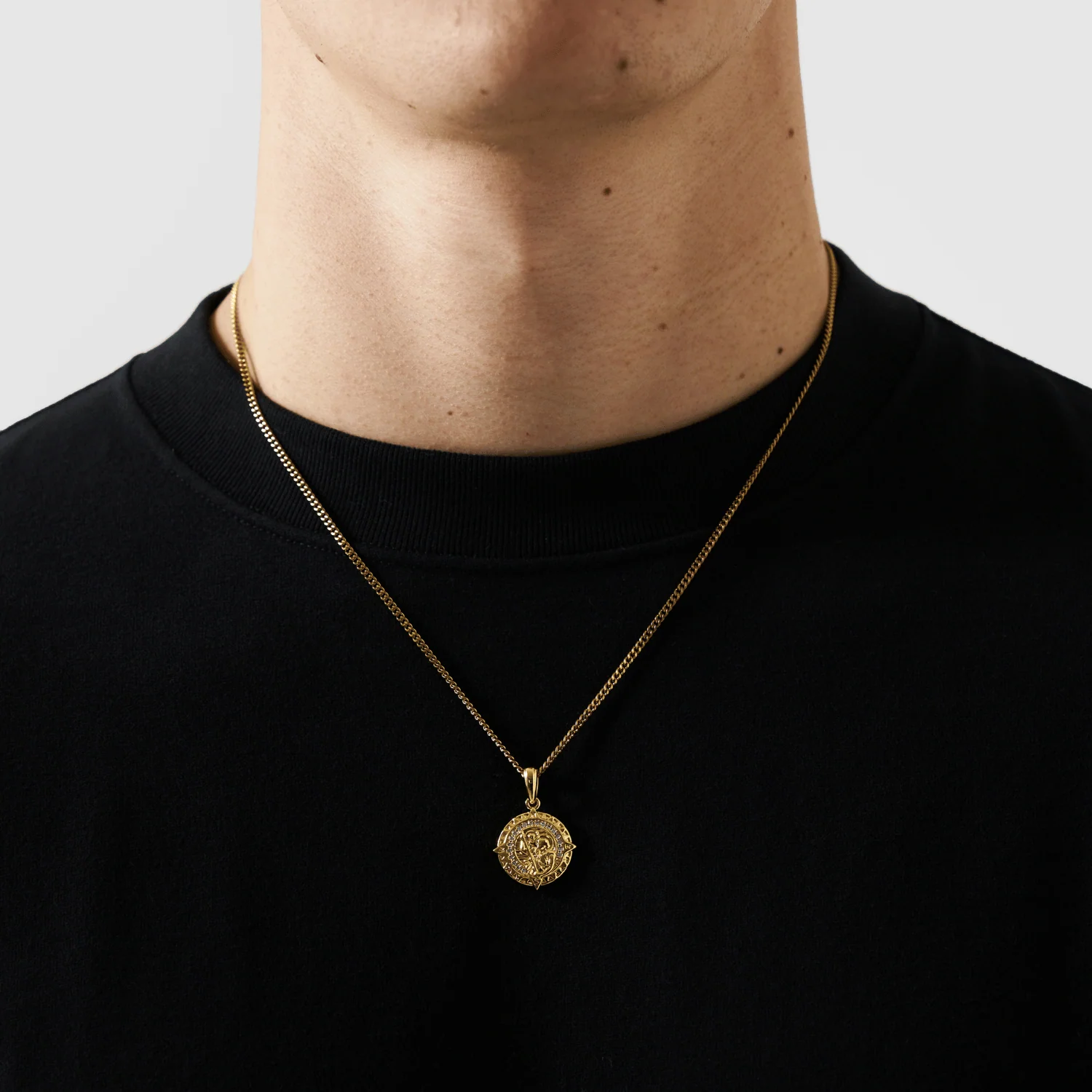 Iced St Christopher (Gold) - Image 2
