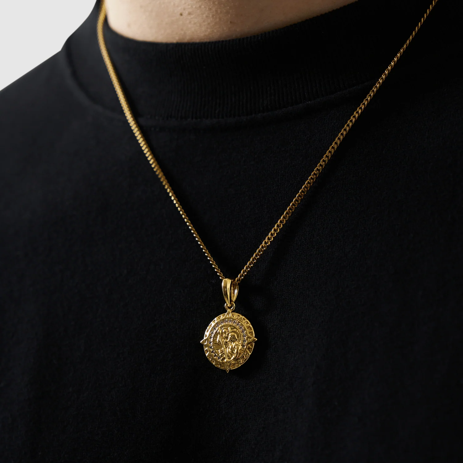 Iced St Christopher (Gold) - Image 3