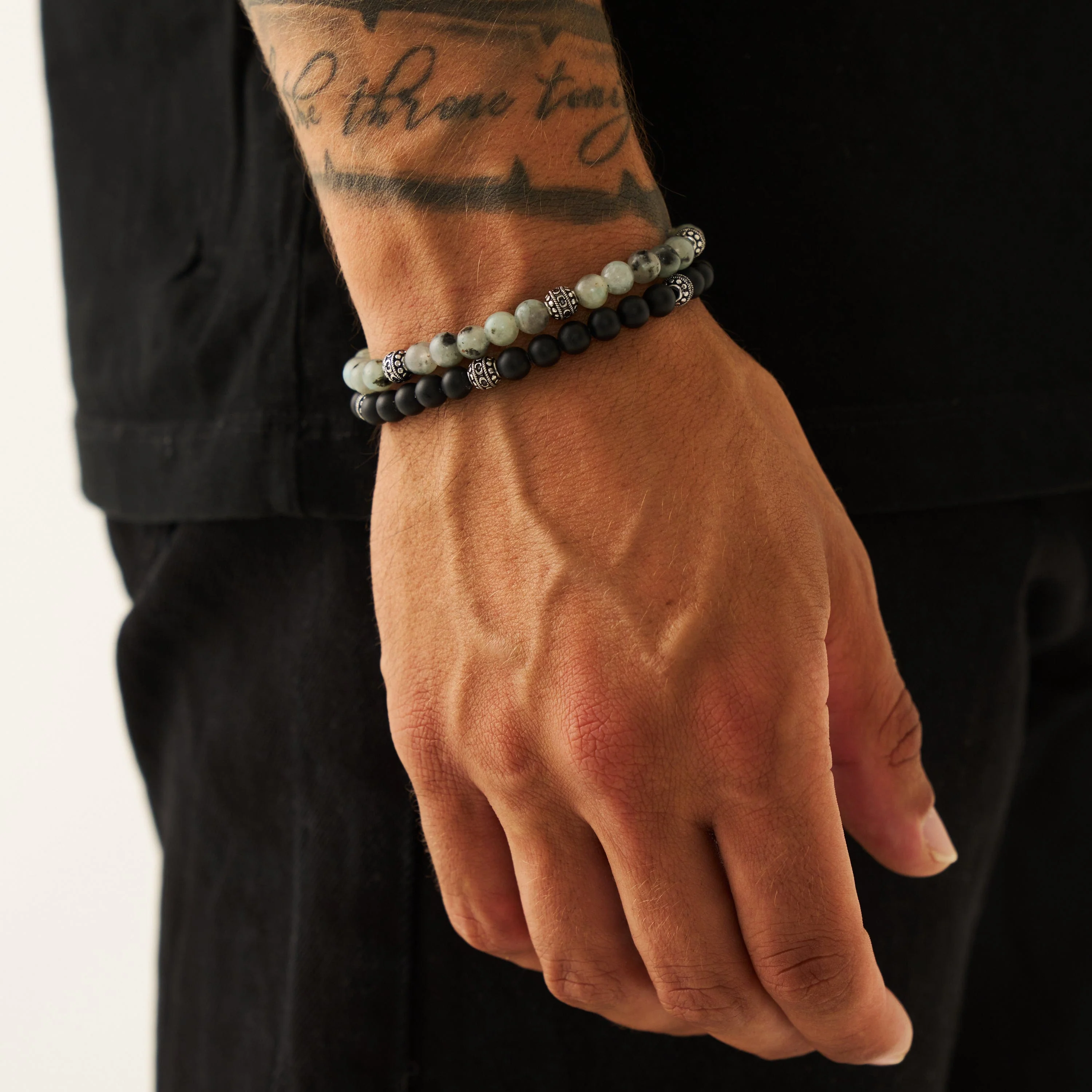Kiwi Stone Bracelet (Silver) - Image 7