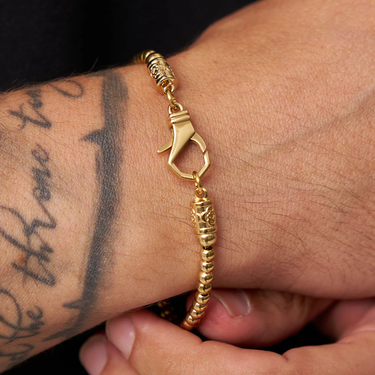 Mini Chrome Ball Bracelet (Gold) - Image 6