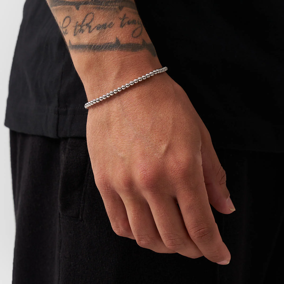 Mini Chrome Ball Bracelet (Silver) - Image 4