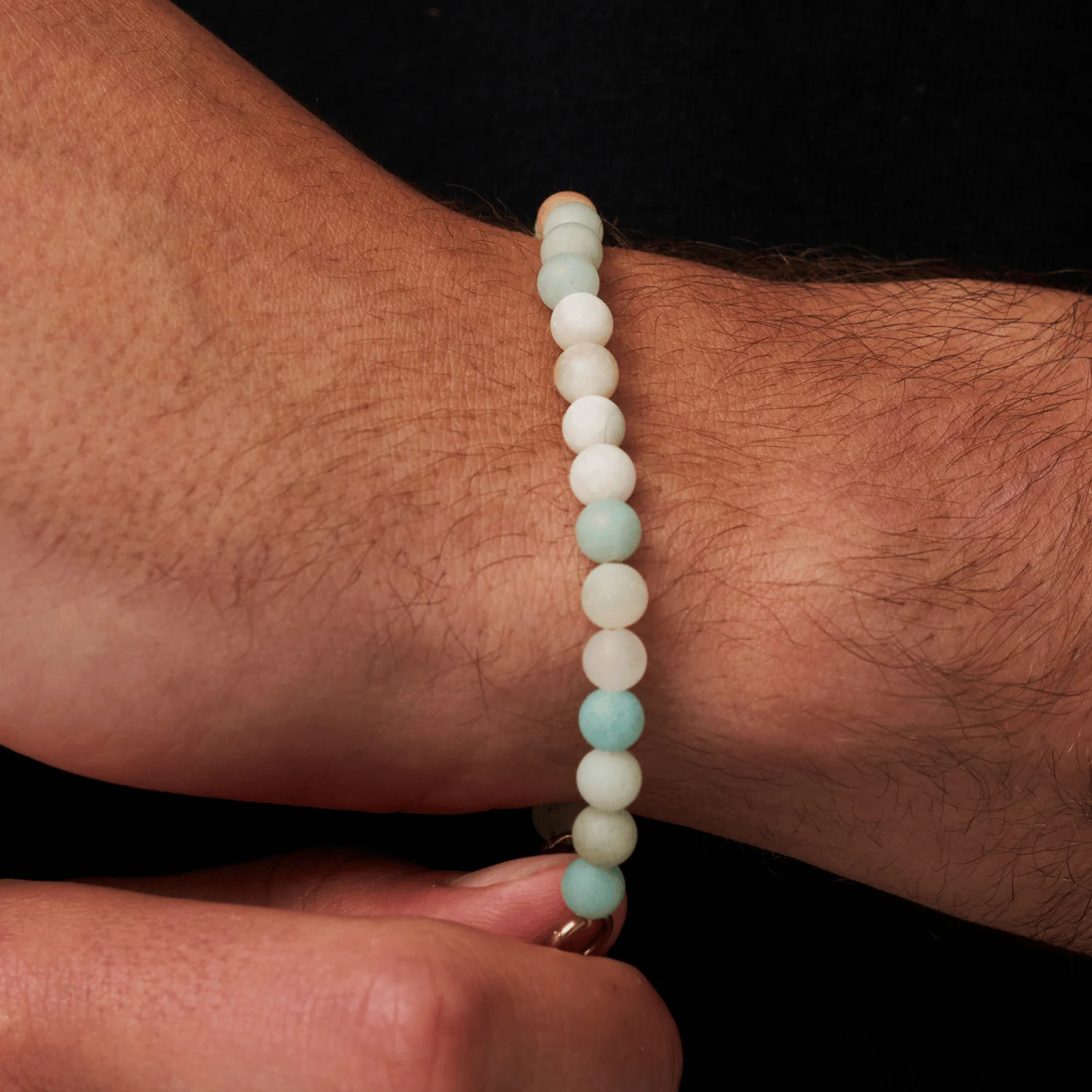 Ocean Beaded Bracelet 6mm - Image 3