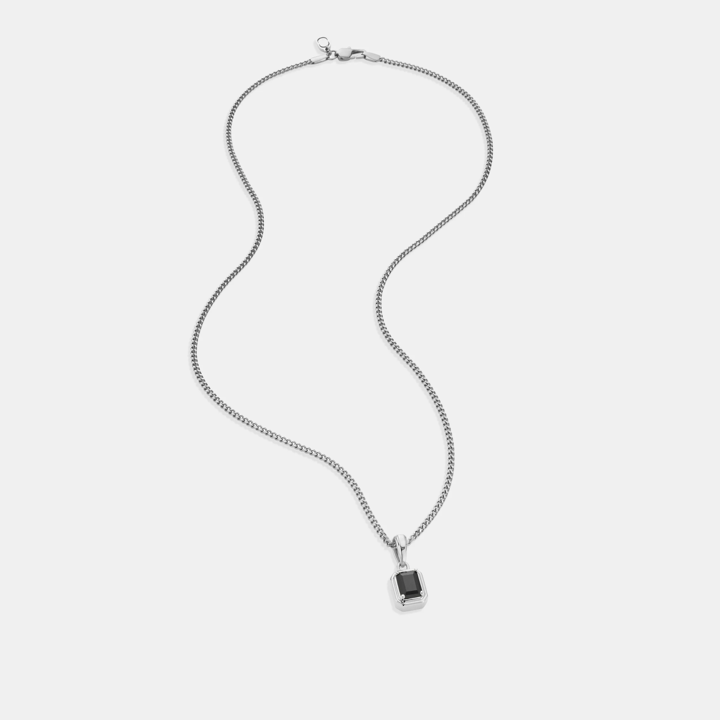 Onyx Stone Rectangle (Silver) - Image 5
