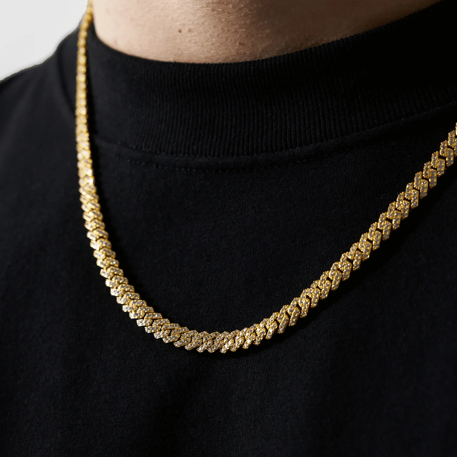 Prong Link Iced Cuban (Gold) 6mm - Image 4