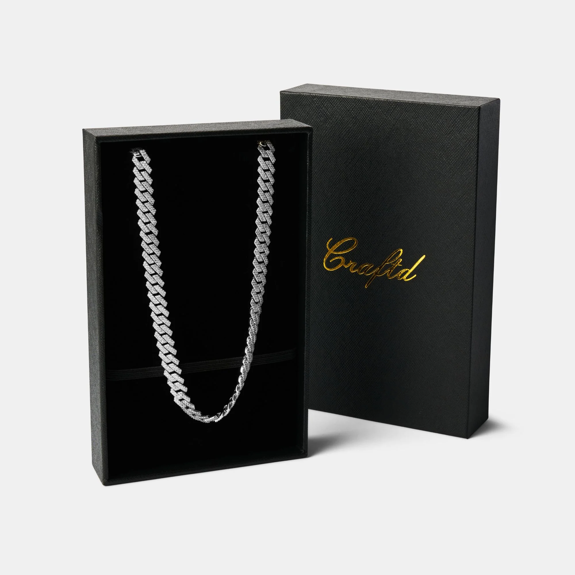 Prong Link Iced Cuban (Silver) 8mm - Image 7