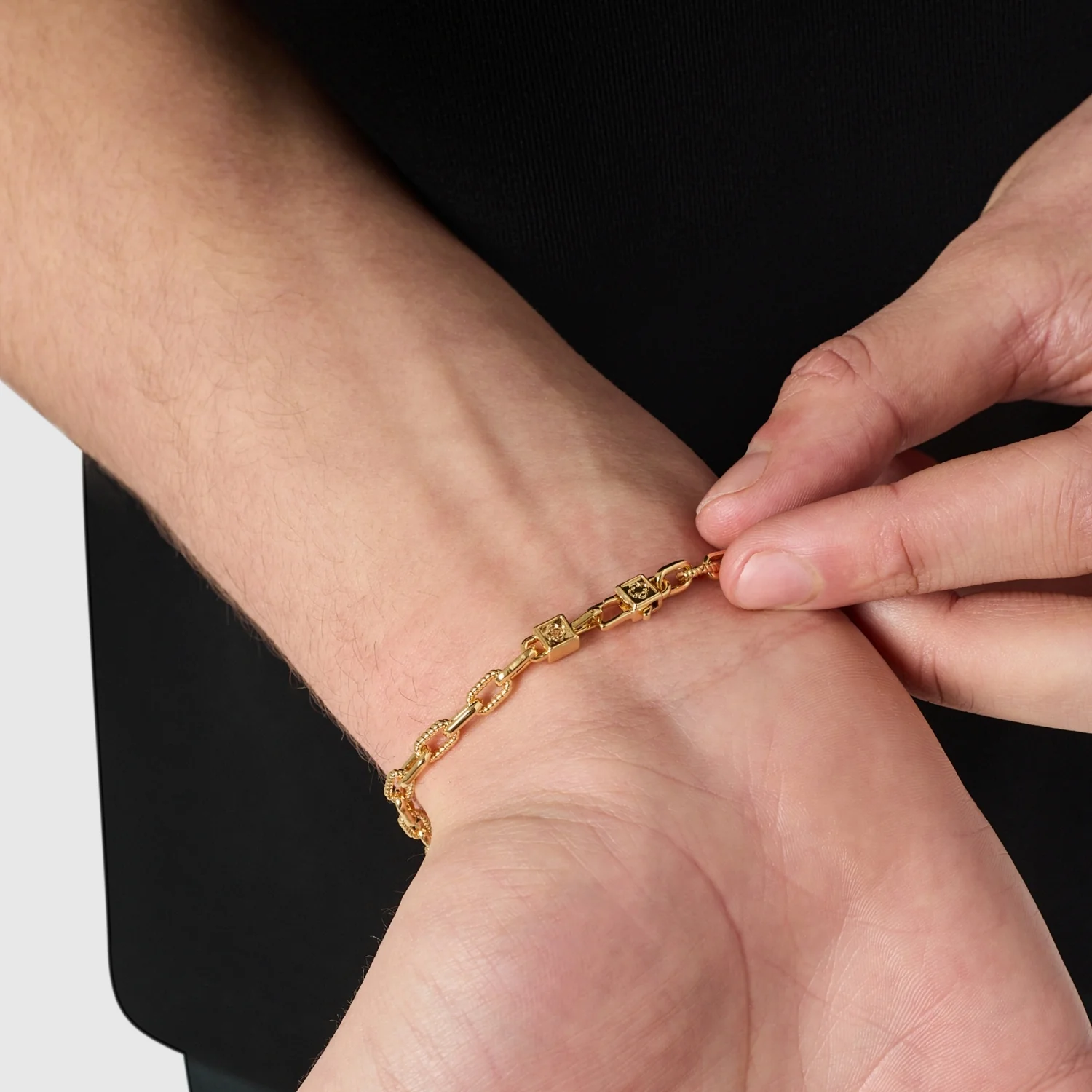 Rope Link Bracelet (Gold) - Image 7