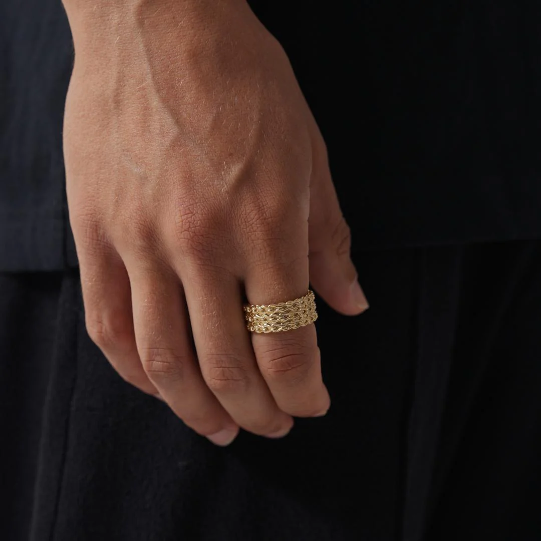 Rope Stack Ring (Gold) - Image 2