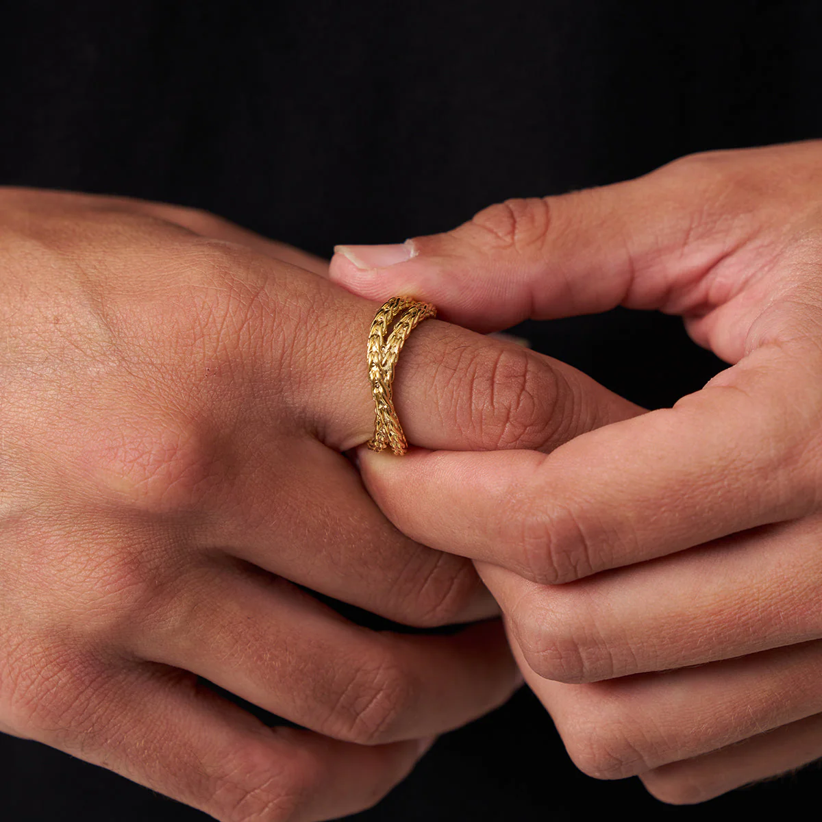 Rope Wrap Ring (Gold) - Image 3