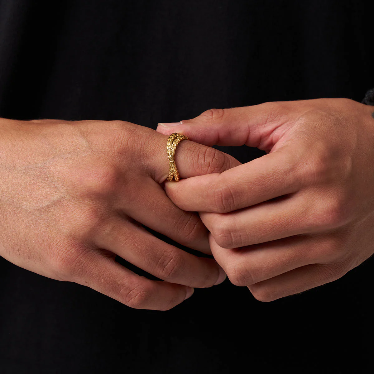 Rope Wrap Ring (Gold) - Image 4